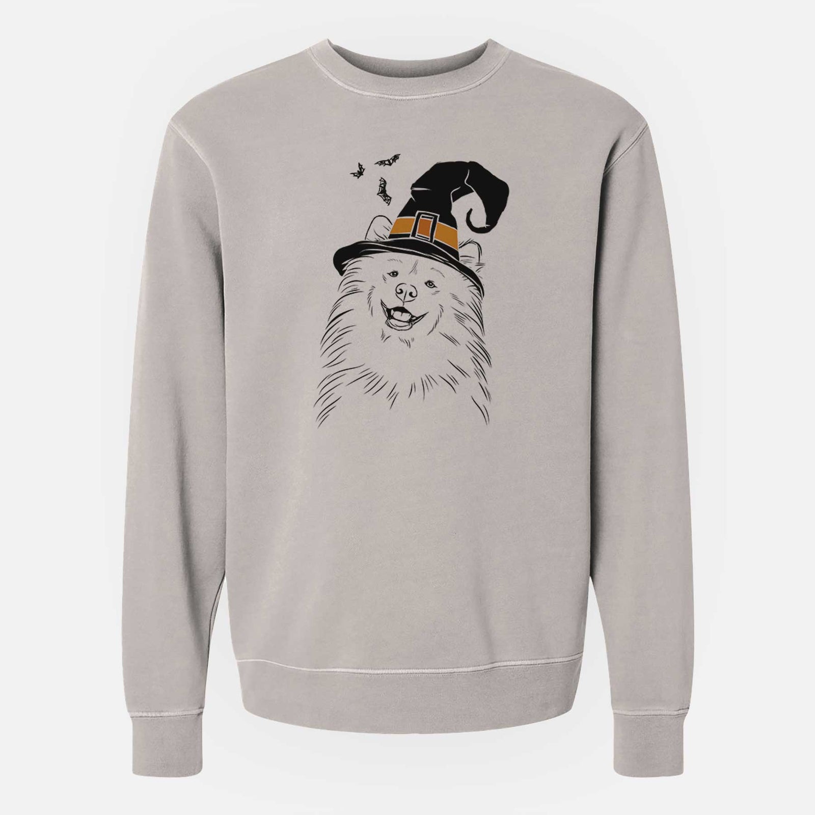 Witch Tillie the Samoyed - Unisex Pigment Dyed Crew Sweatshirt