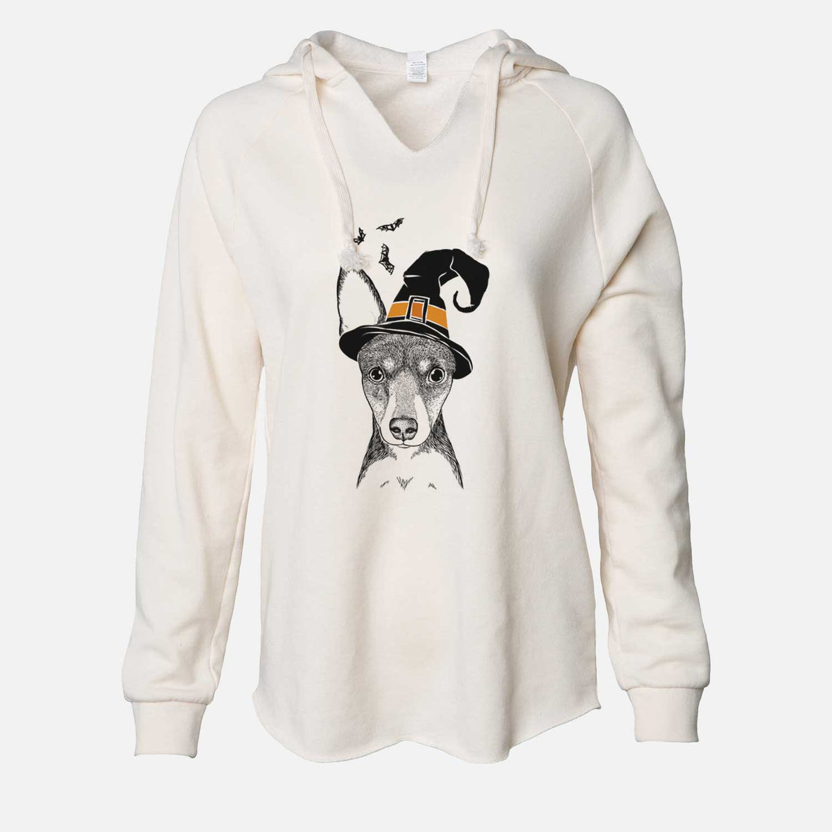 Witch Tiny the Toy Fox Terrier - Cali Wave Hooded Sweatshirt