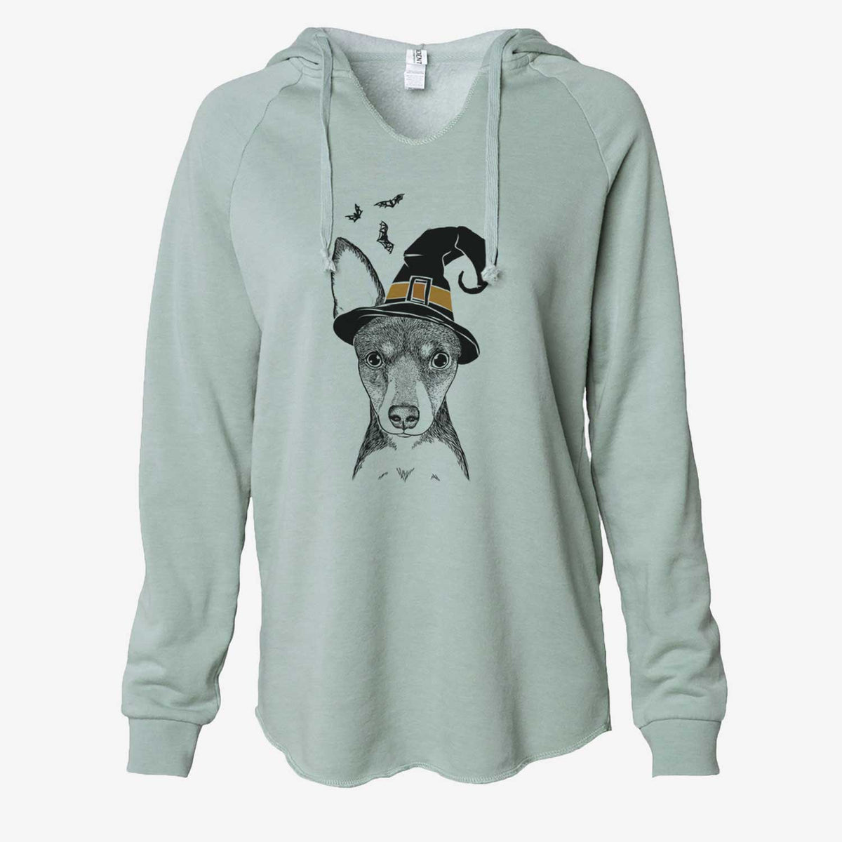 Witch Tiny the Toy Fox Terrier - Cali Wave Hooded Sweatshirt