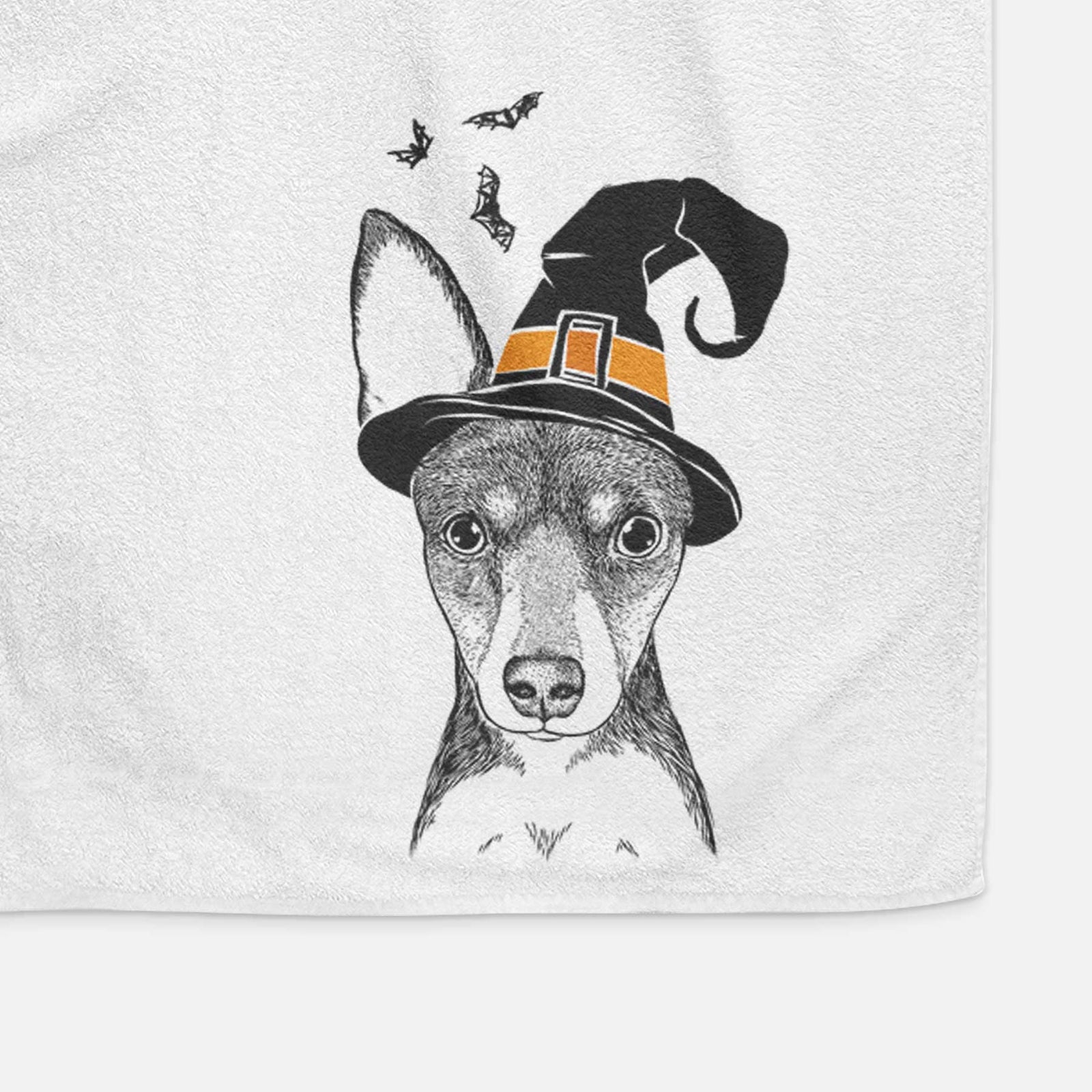 Tiny the Toy Fox Terrier Decorative Hand Towel