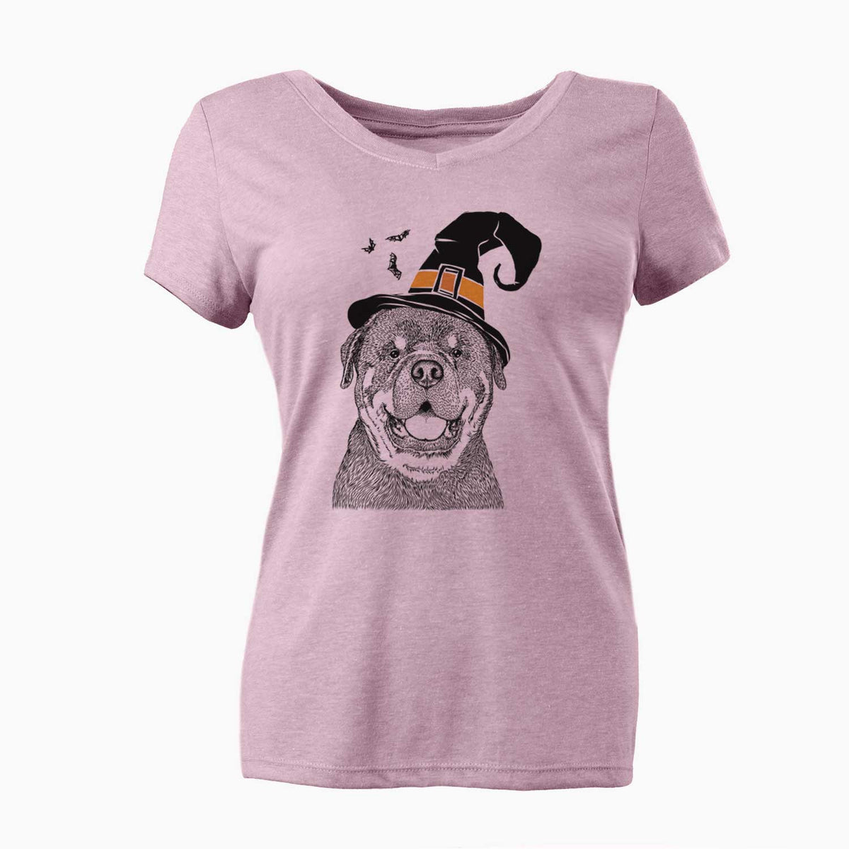 Witch Titan the Rottweiler - Women's V-neck Shirt