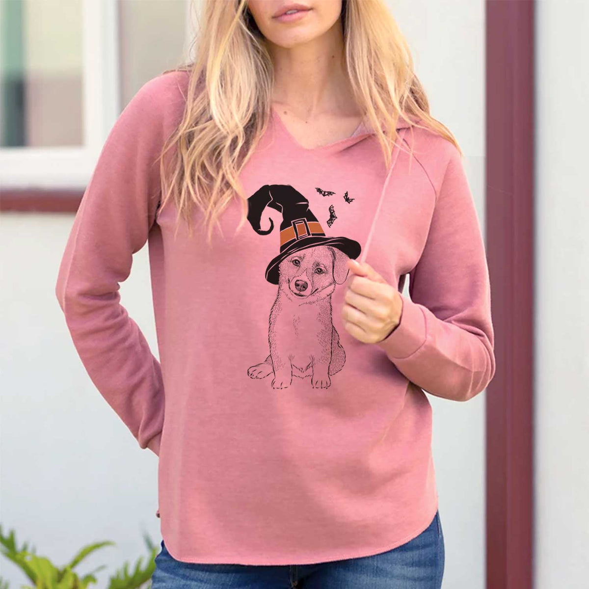Witch Toby the Corgi Puppy - Cali Wave Hooded Sweatshirt