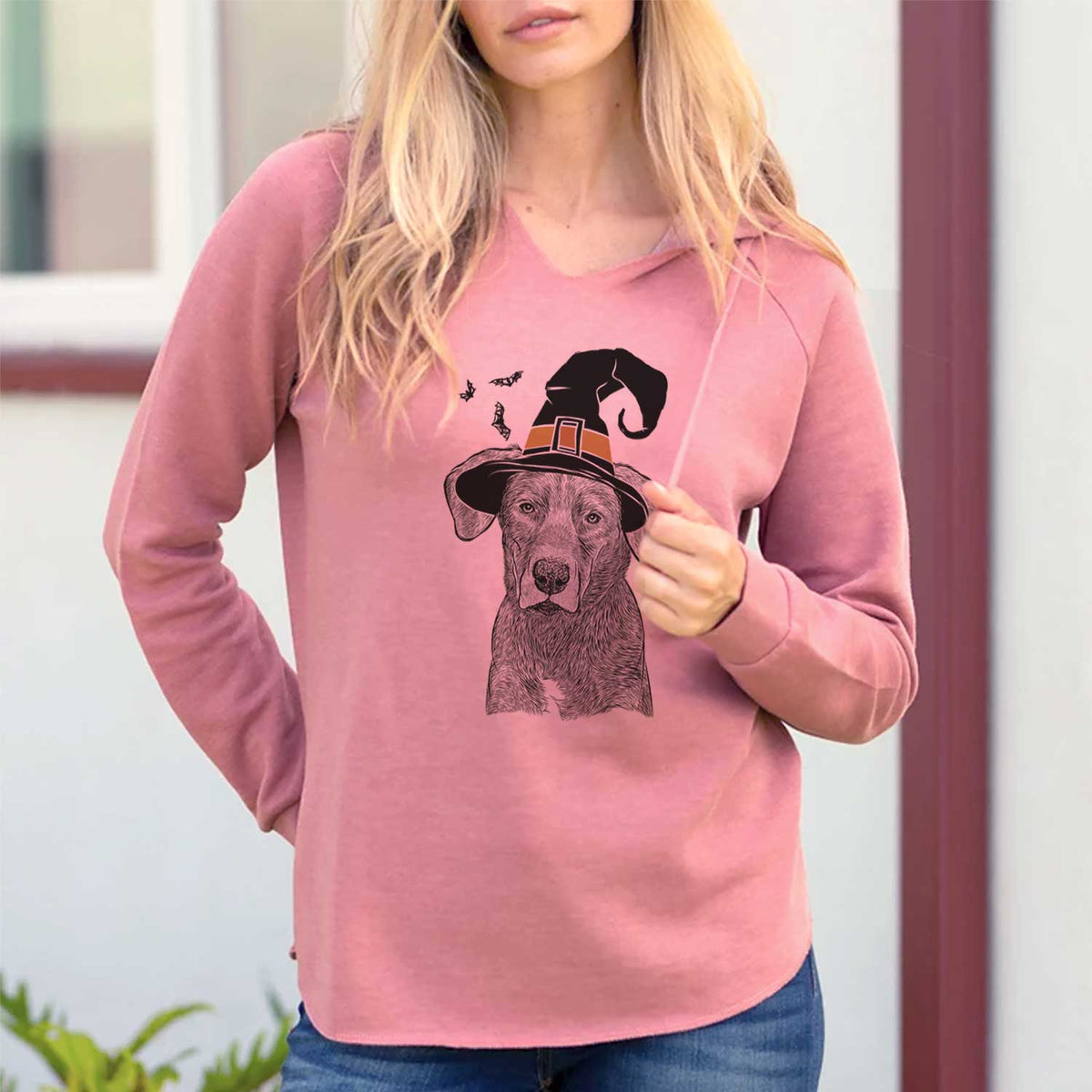Witch Tom the Lab Dane Mix - Cali Wave Hooded Sweatshirt