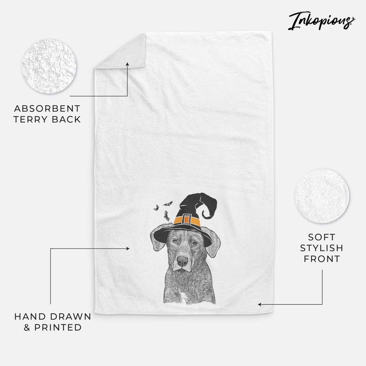 Tom the Lab Dane Mix Decorative Hand Towel