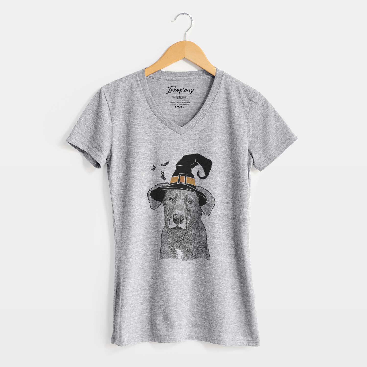 Witch Tom the Lab Dane Mix - Women's V-neck Shirt