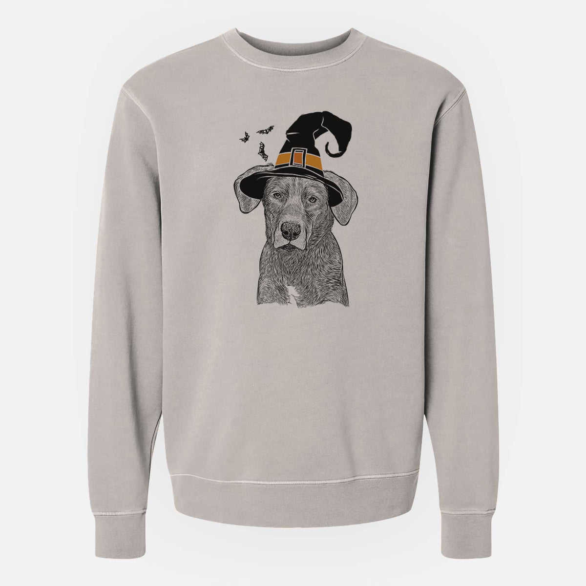 Witch Tom the Lab Dane Mix - Unisex Pigment Dyed Crew Sweatshirt