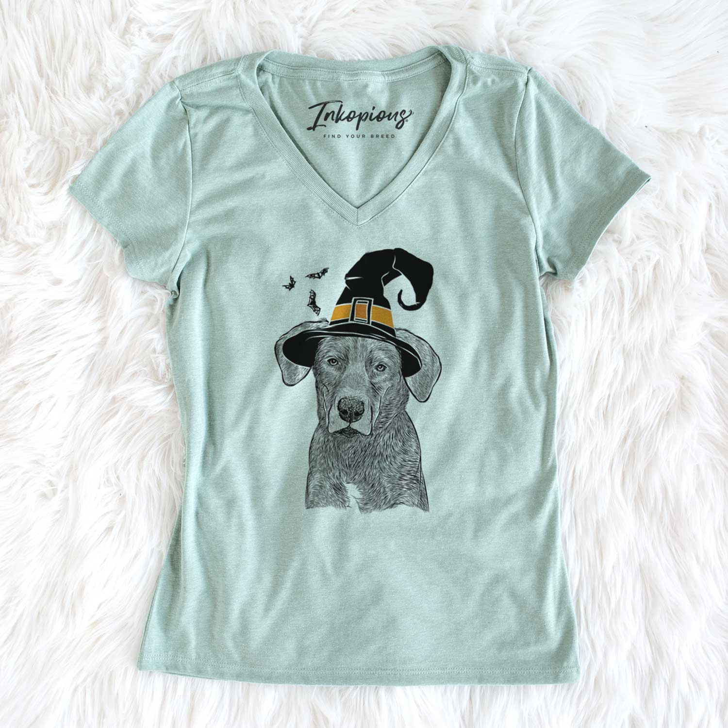 Witch Tom the Lab Dane Mix - Women's V-neck Shirt