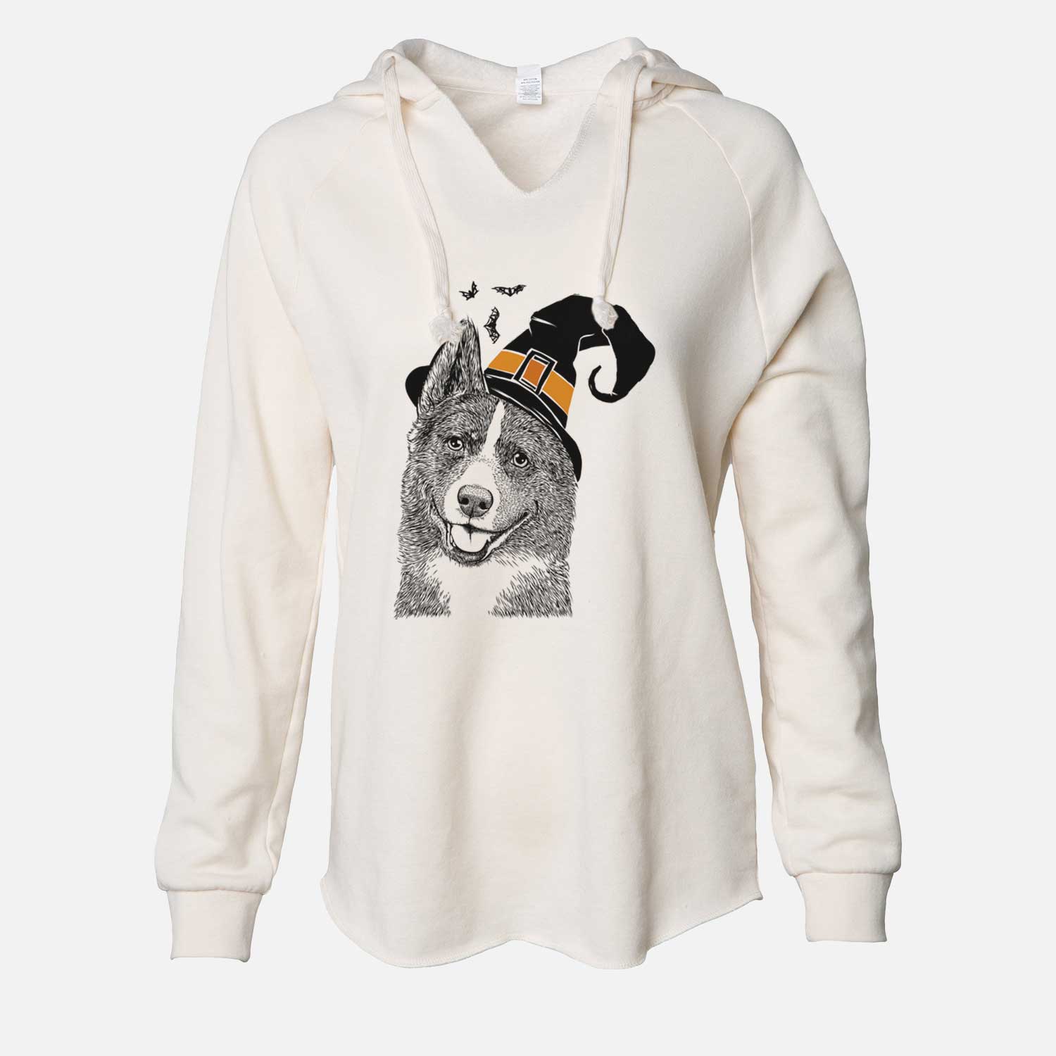 Witch Tosca the Karelian Bear Dog - Cali Wave Hooded Sweatshirt