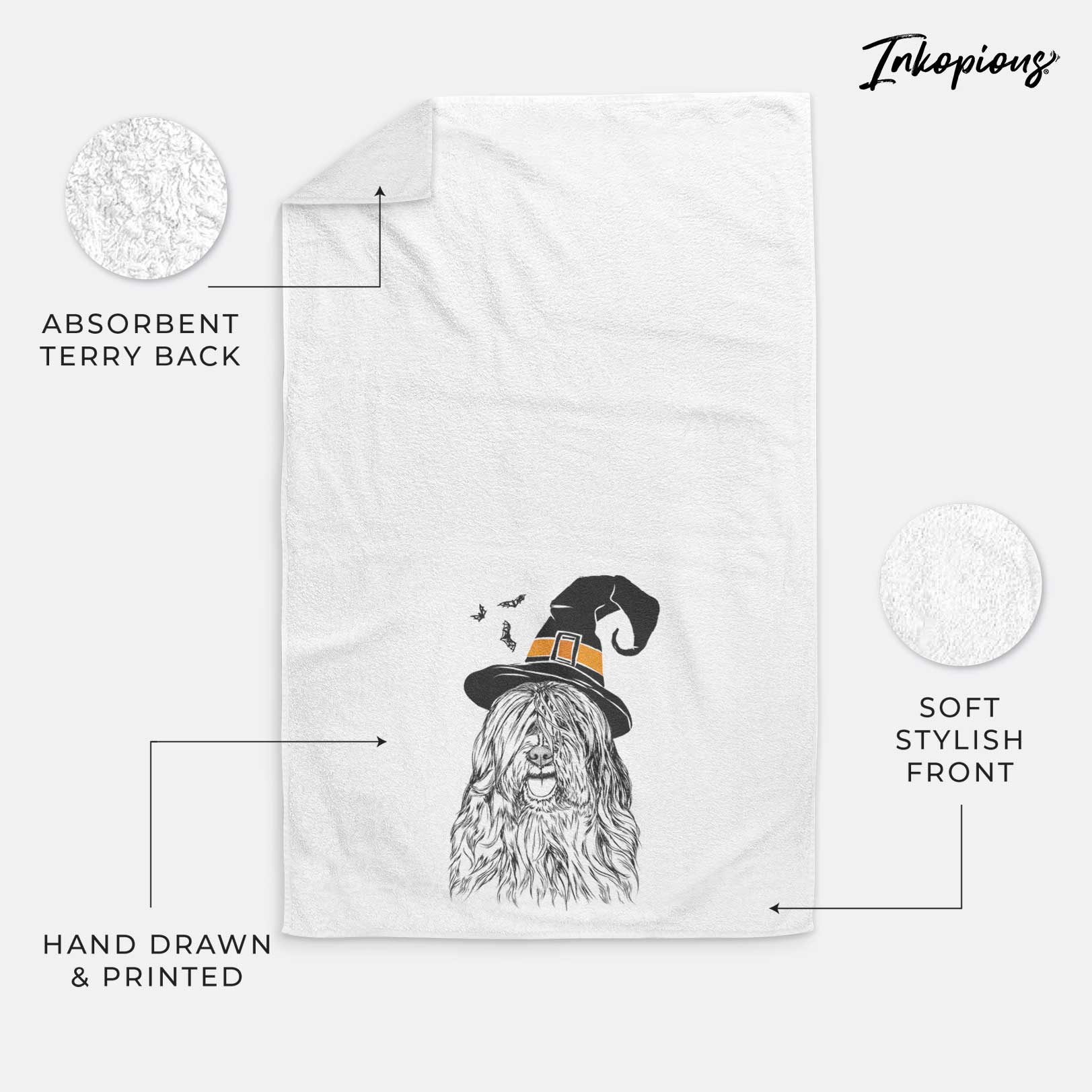 Trinket the Tibetan Terrier Decorative Hand Towel