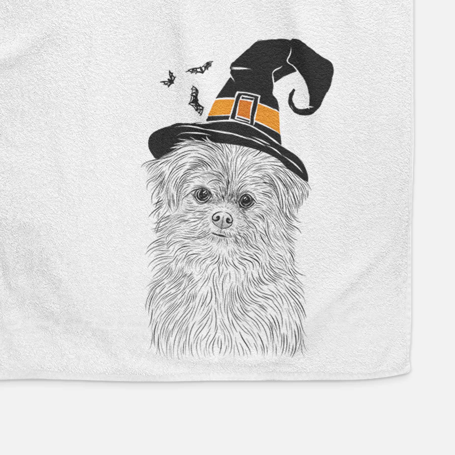 Trixie the Terrier Mix Decorative Hand Towel