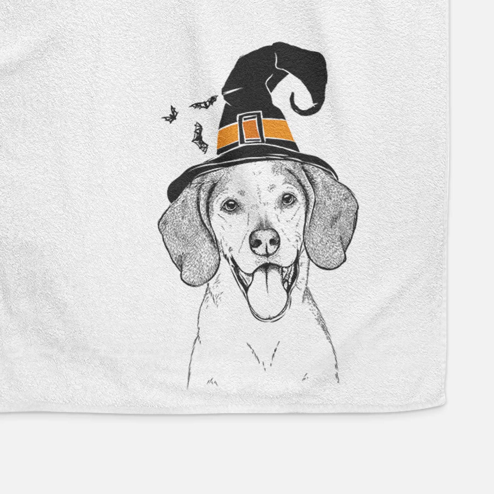 Trooper the Hound Mix Decorative Hand Towel