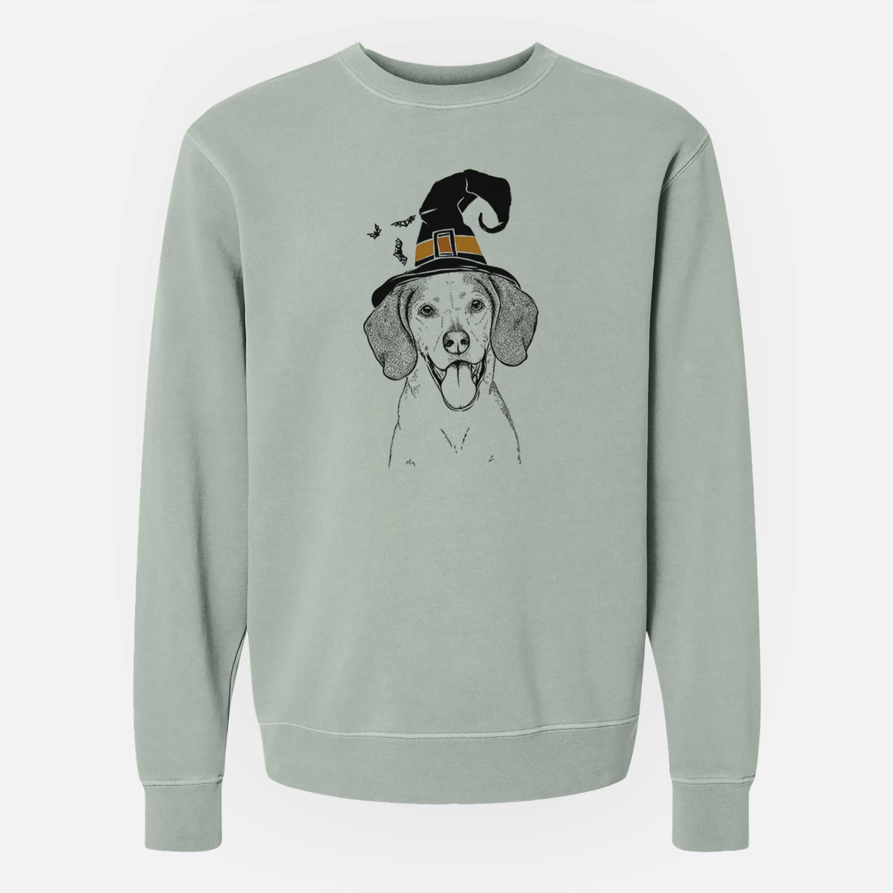 Witch Trooper the Hound Mix - Unisex Pigment Dyed Crew Sweatshirt