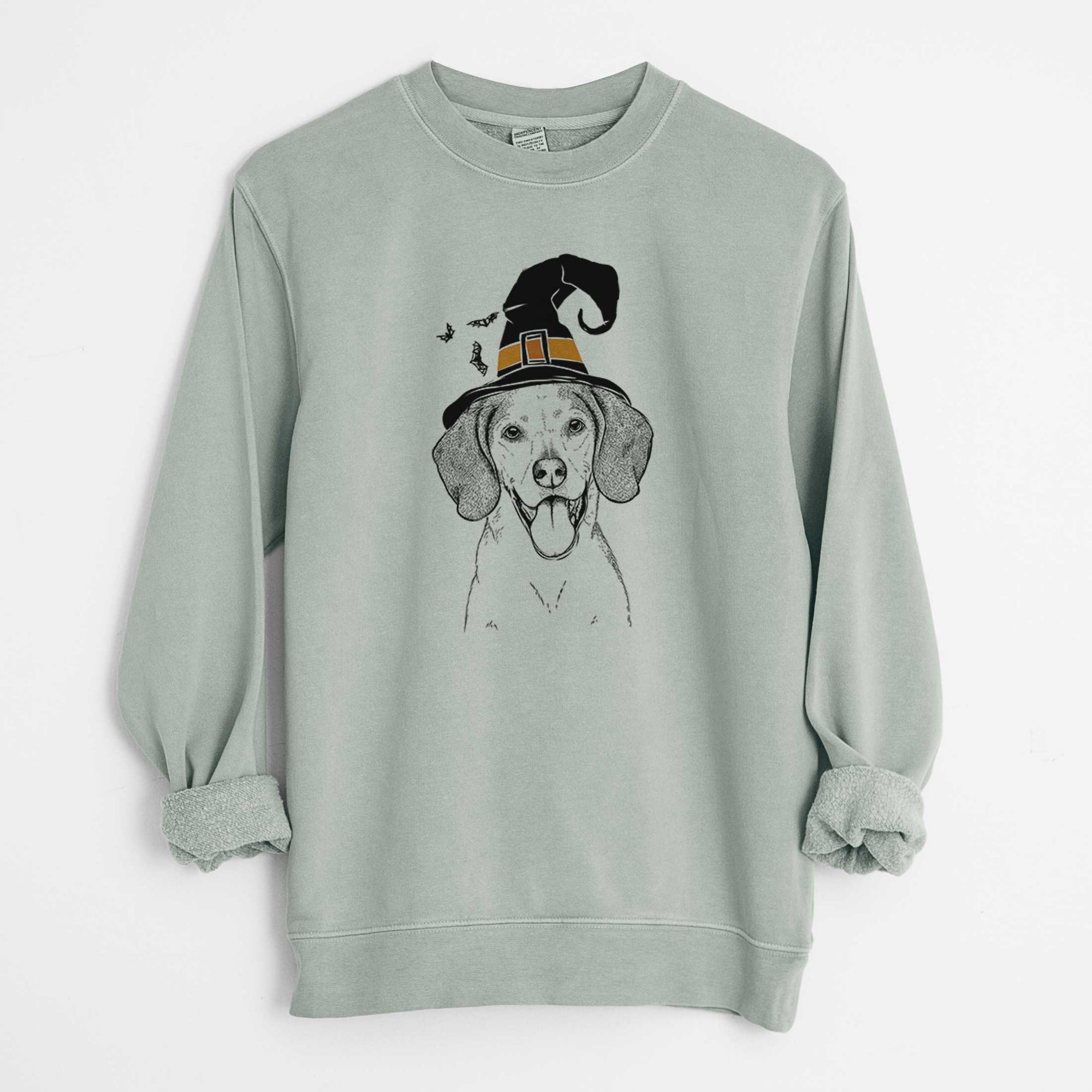 Witch Trooper the Hound Mix - Unisex Pigment Dyed Crew Sweatshirt