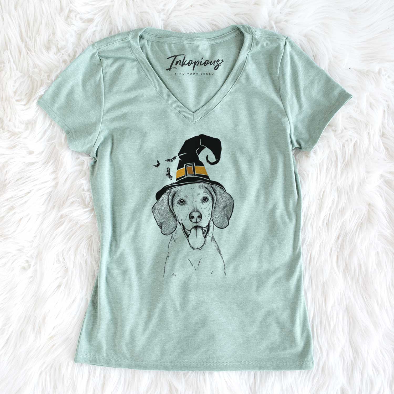 Witch Trooper the Hound Mix - Women's V-neck Shirt