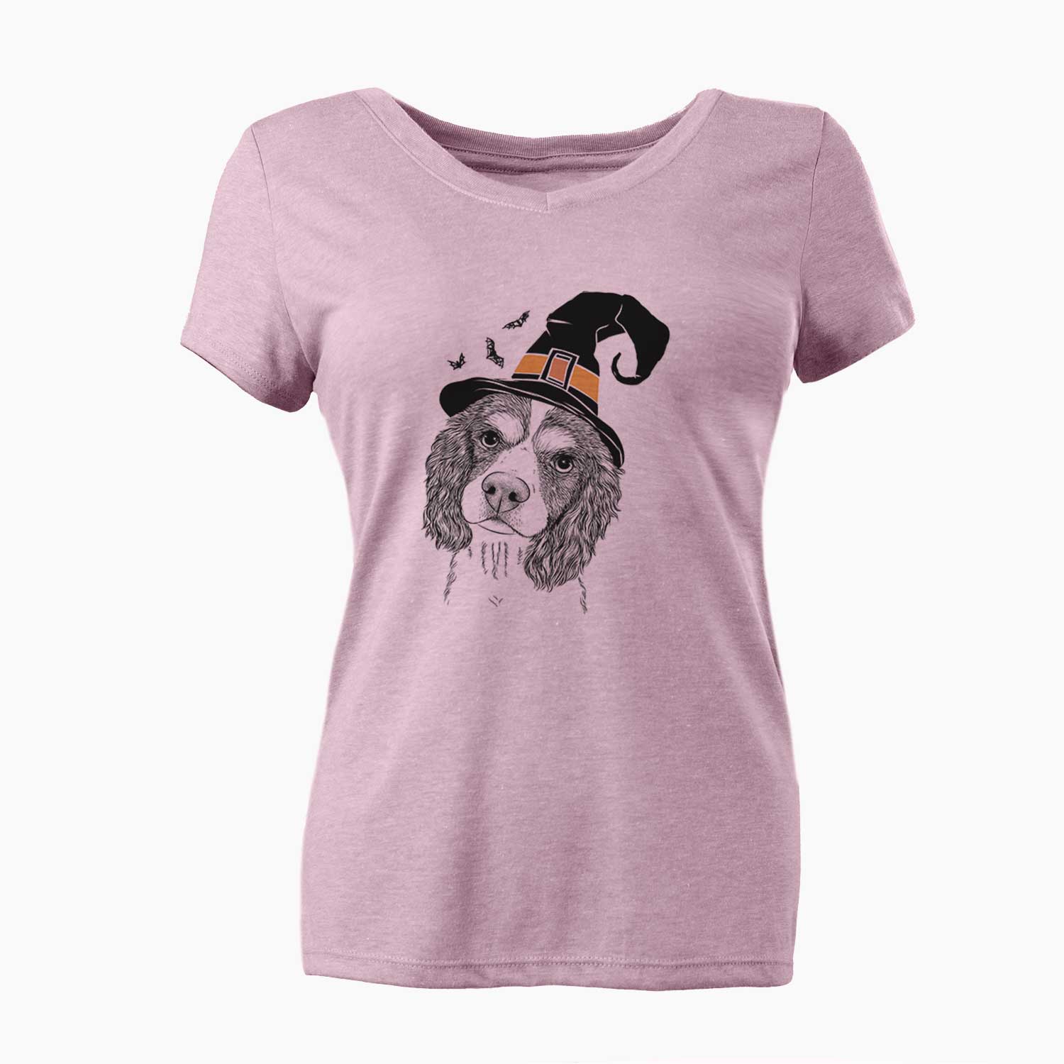 Witch Truman the Cavalier King Charles Spaniel - Women's V-neck Shirt