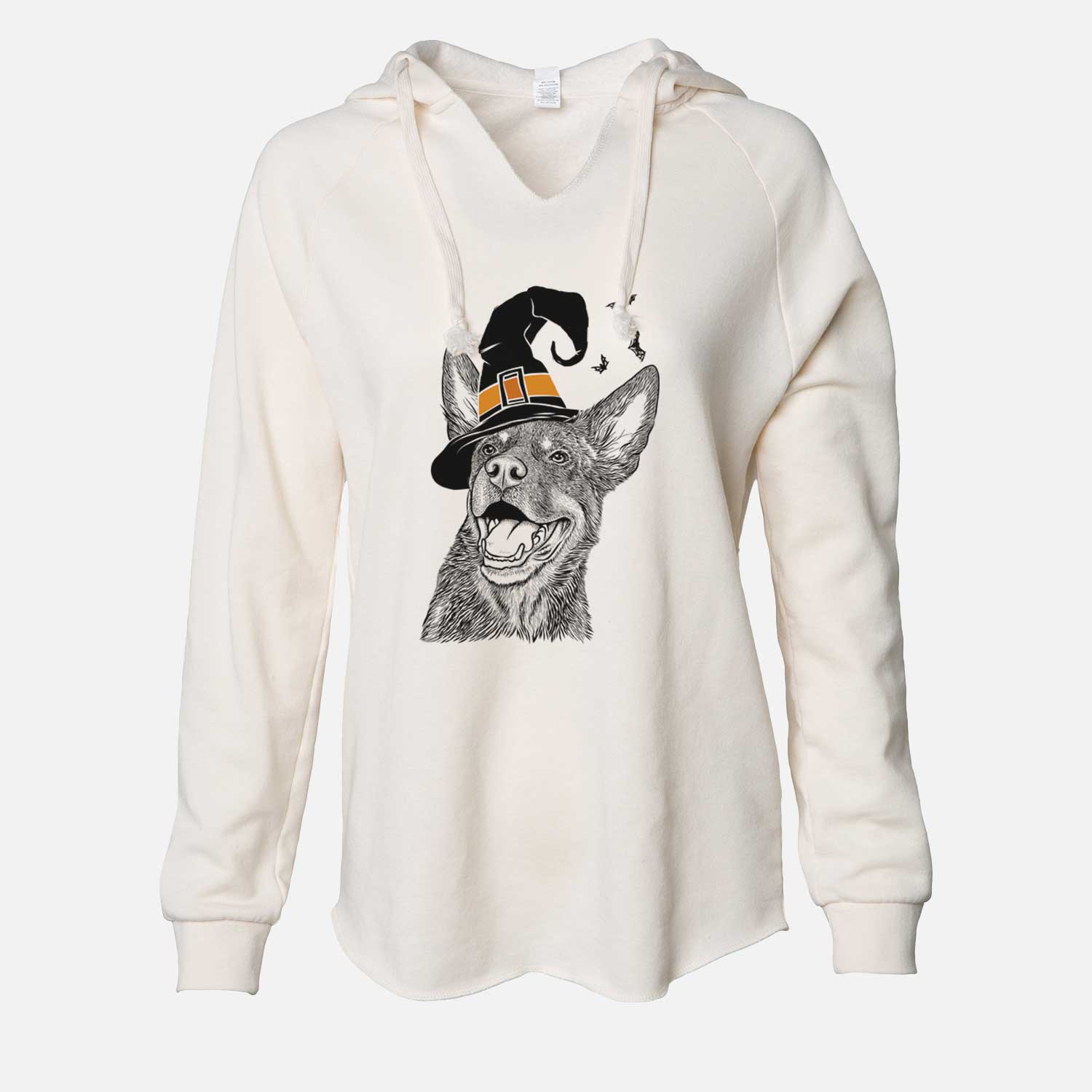 Witch Tucker the Australian Kelpie - Cali Wave Hooded Sweatshirt