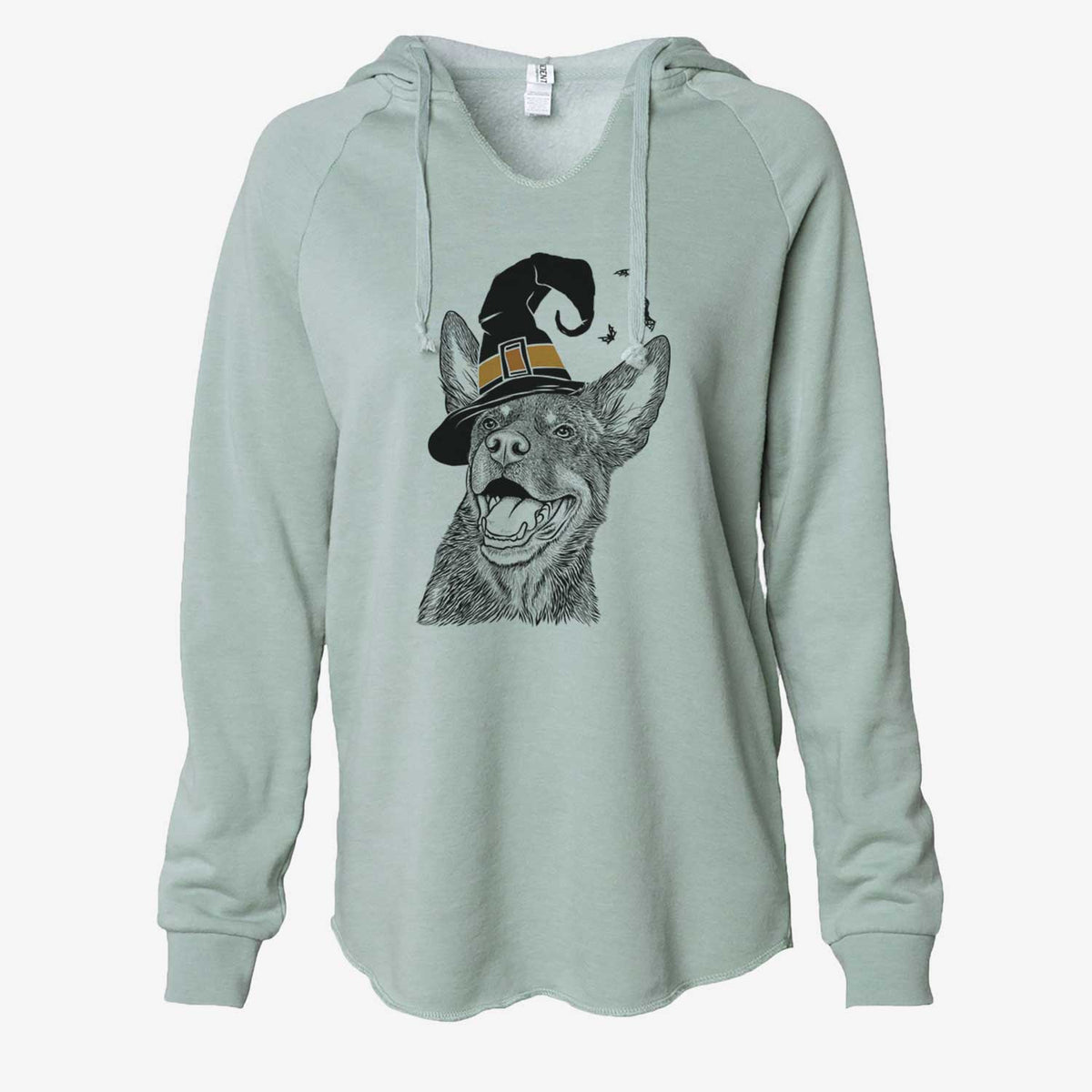 Witch Tucker the Australian Kelpie - Cali Wave Hooded Sweatshirt