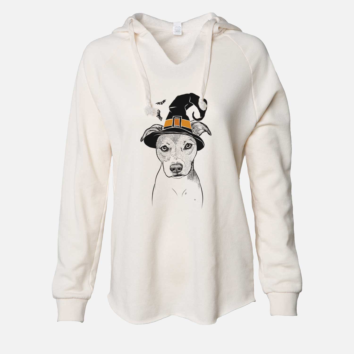 Witch Tula the American Staffordshire Terrier Heeler Mix - Cali Wave Hooded Sweatshirt