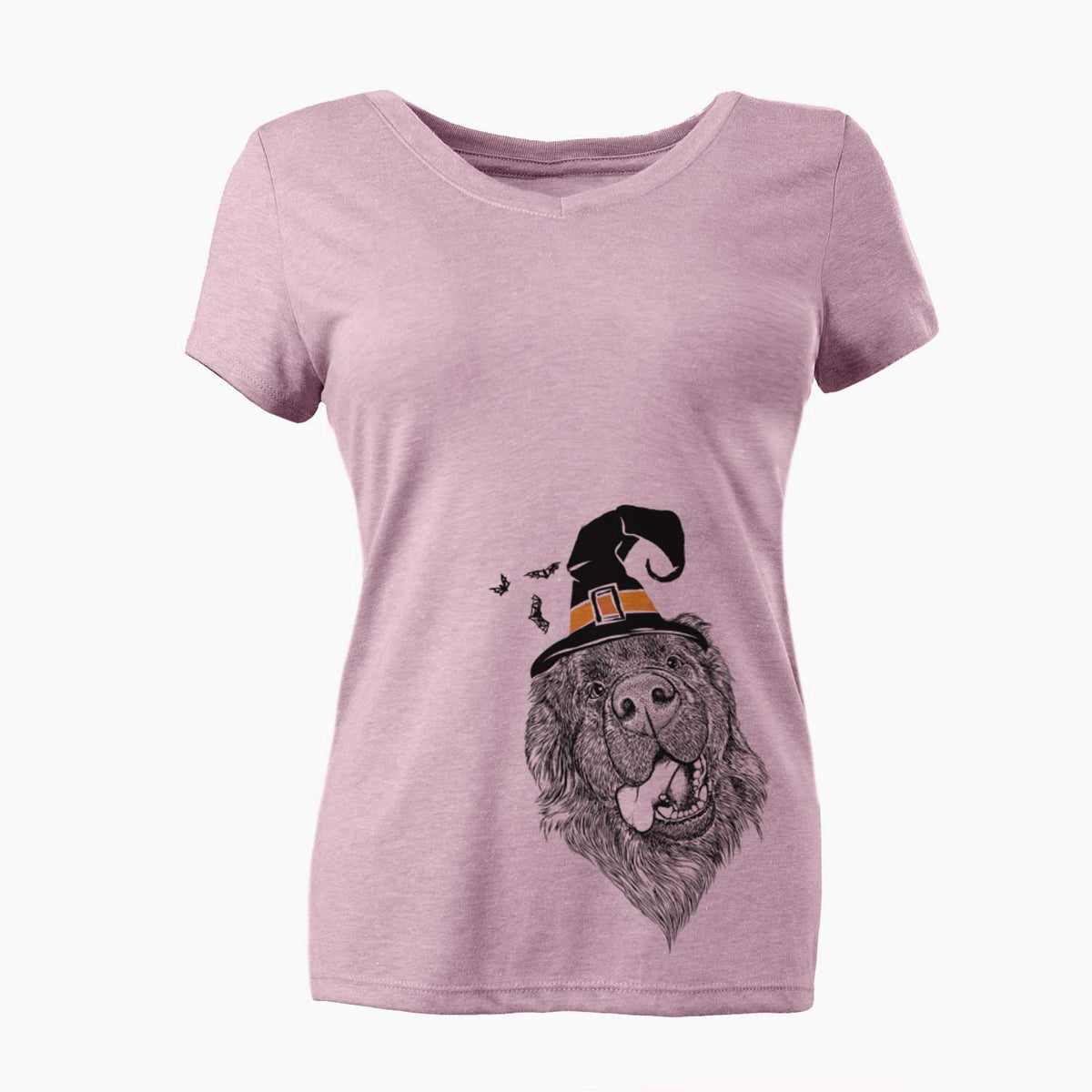 Witch Tuna the Newfoundland - Women's V-neck Shirt