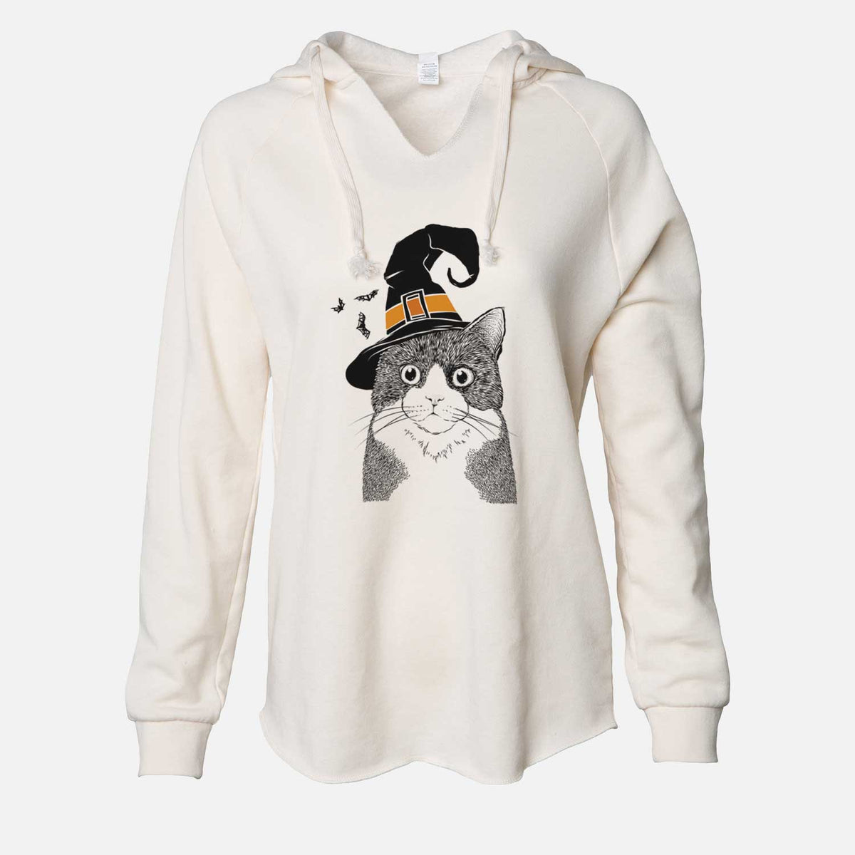 Witch Tux the Tuxedo Cat - Cali Wave Hooded Sweatshirt