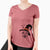 Witch Twiggy the Whippet - Women's V-neck Shirt