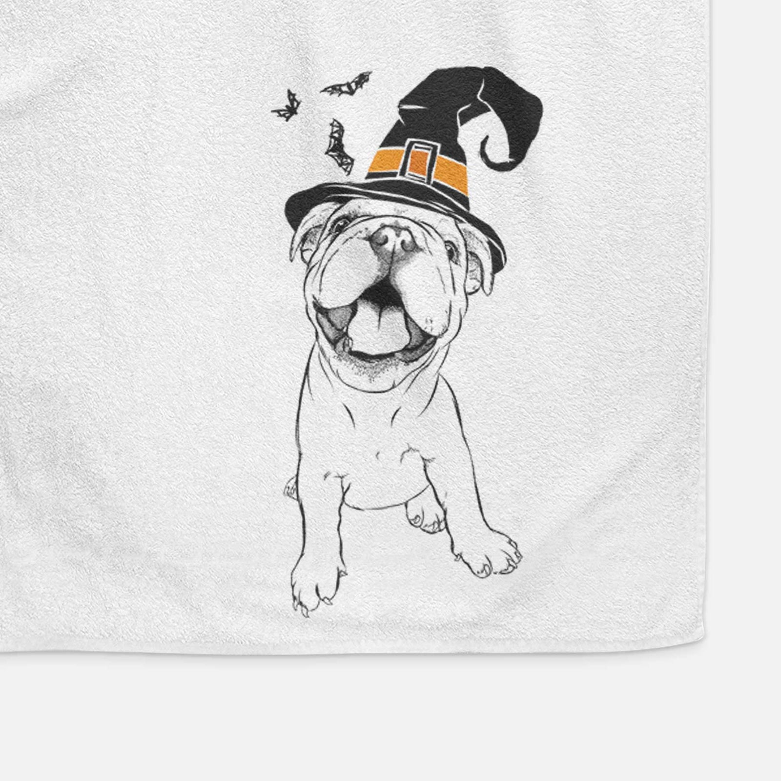 Tyke the English Bulldog Decorative Hand Towel