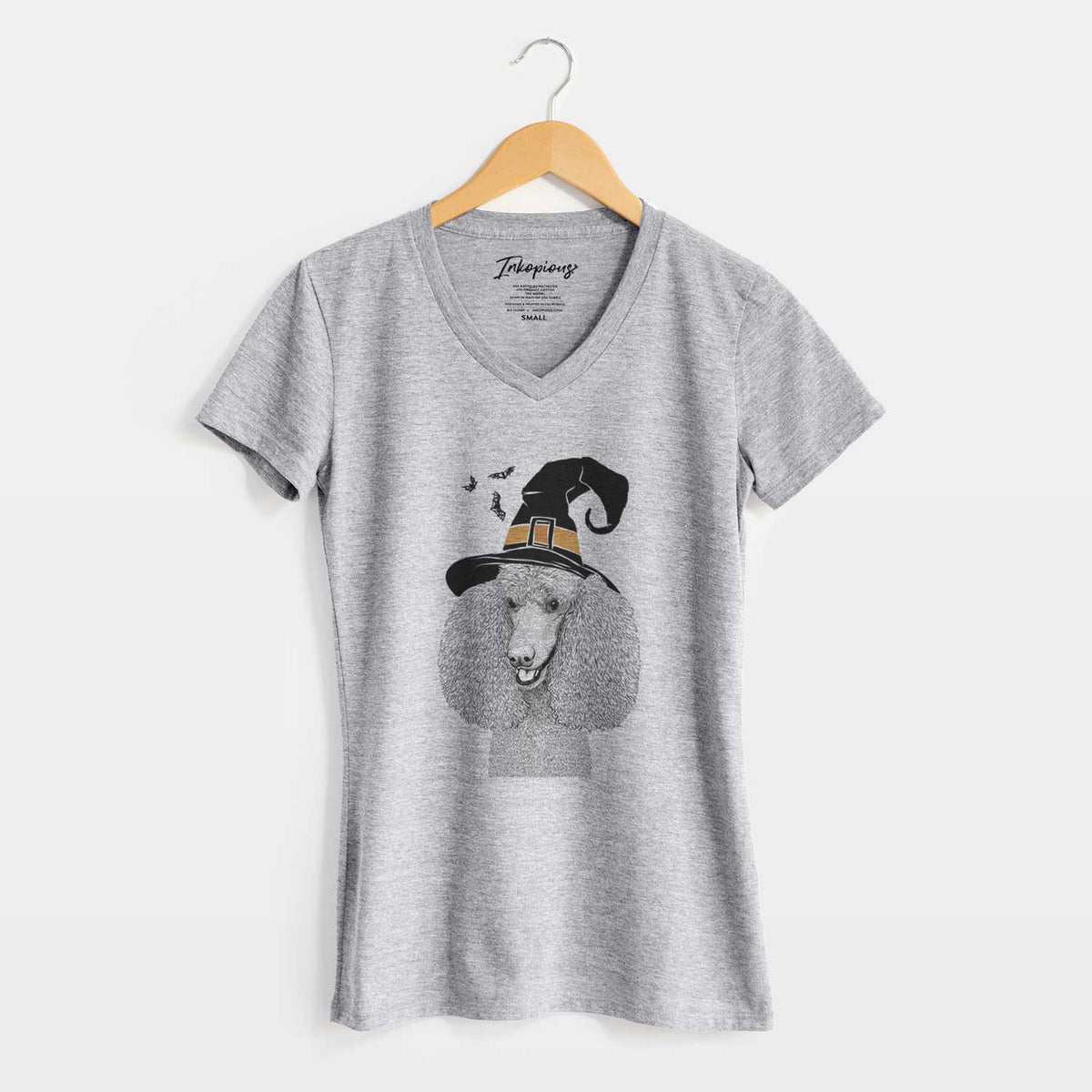 Witch Uncle Tucker the Poodle - Women's V-neck Shirt