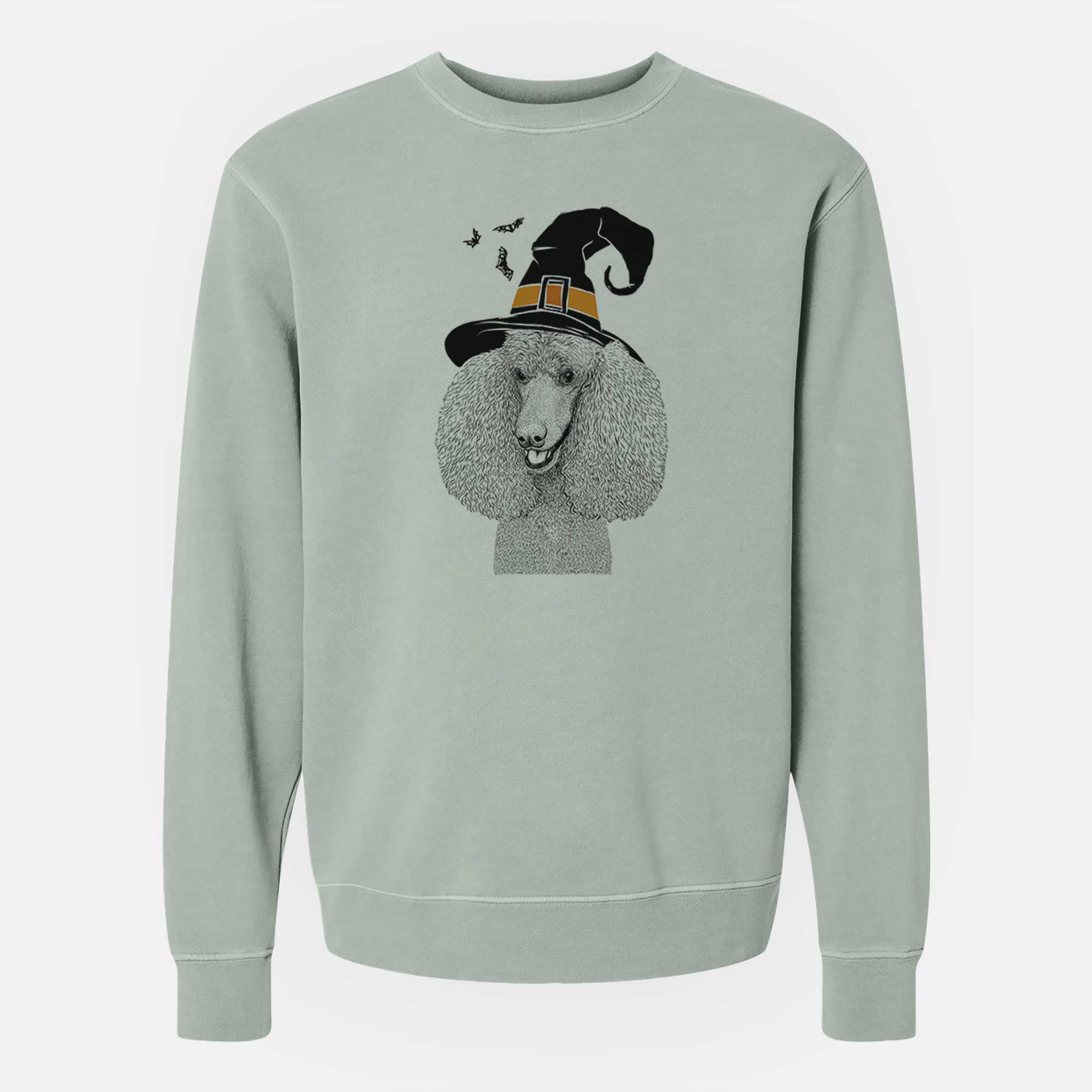Witch Uncle Tucker the Poodle - Unisex Pigment Dyed Crew Sweatshirt