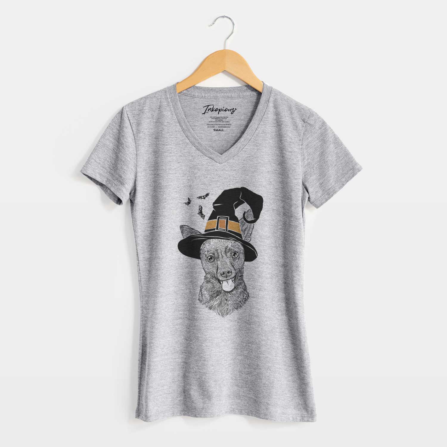 Witch Ursa the Mixed Breed - Women's V-neck Shirt