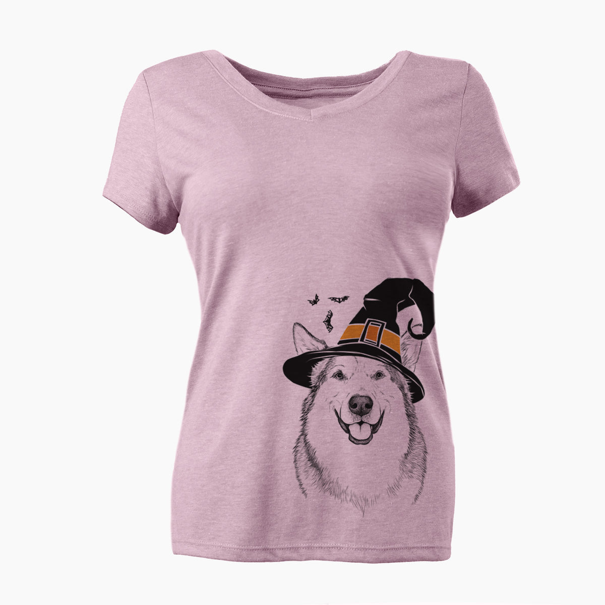 Witch Vader the Alaskan Malamute - Women's Perfect V-neck Shirt