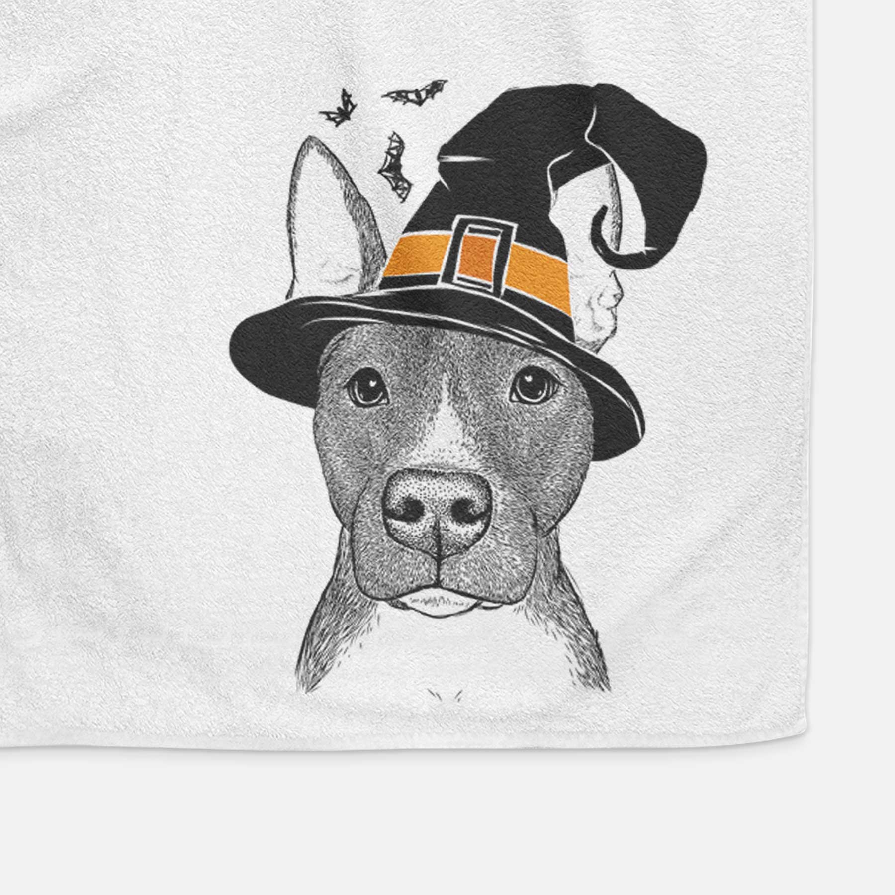 Violet the Pitbull Decorative Hand Towel