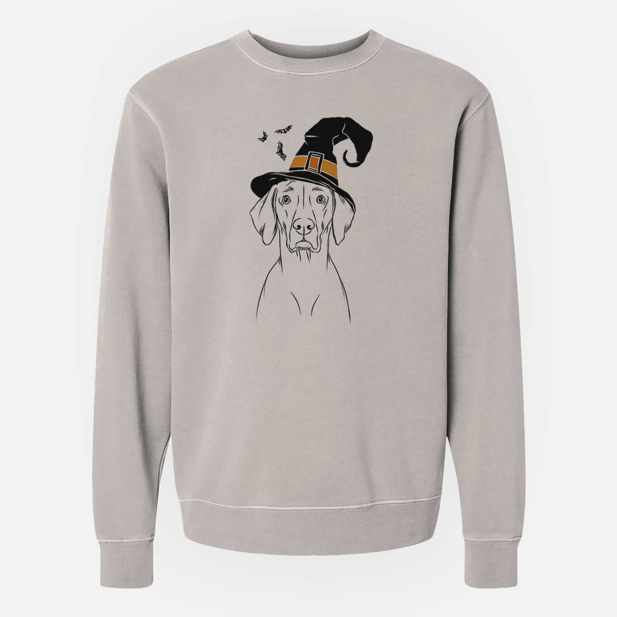 Witch Walter the Weimaraner - Unisex Pigment Dyed Crew Sweatshirt