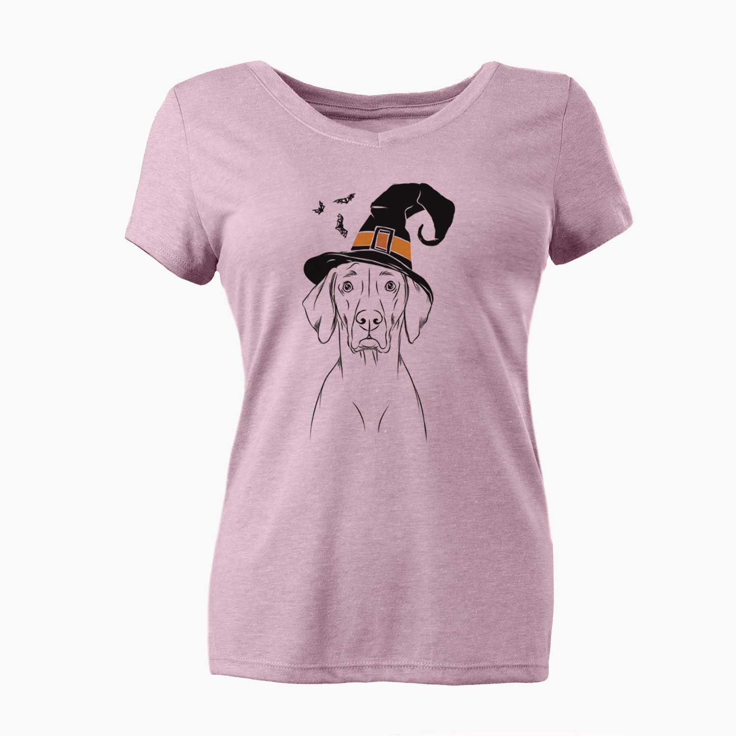 Witch Walter the Weimaraner - Women's V-neck Shirt