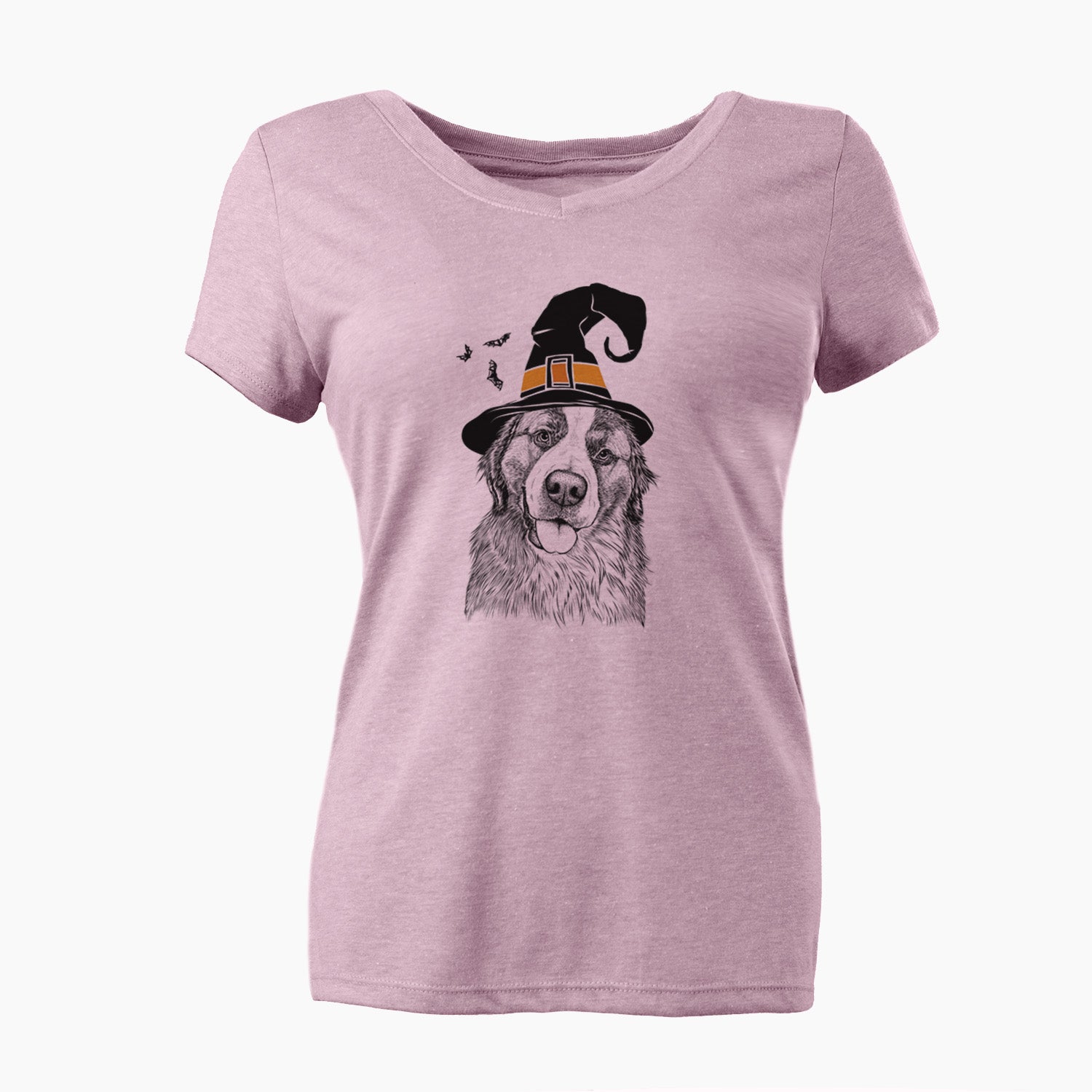 Witch Walter the Bernese Mountain Dog Mix - Women's Perfect V-neck Shirt