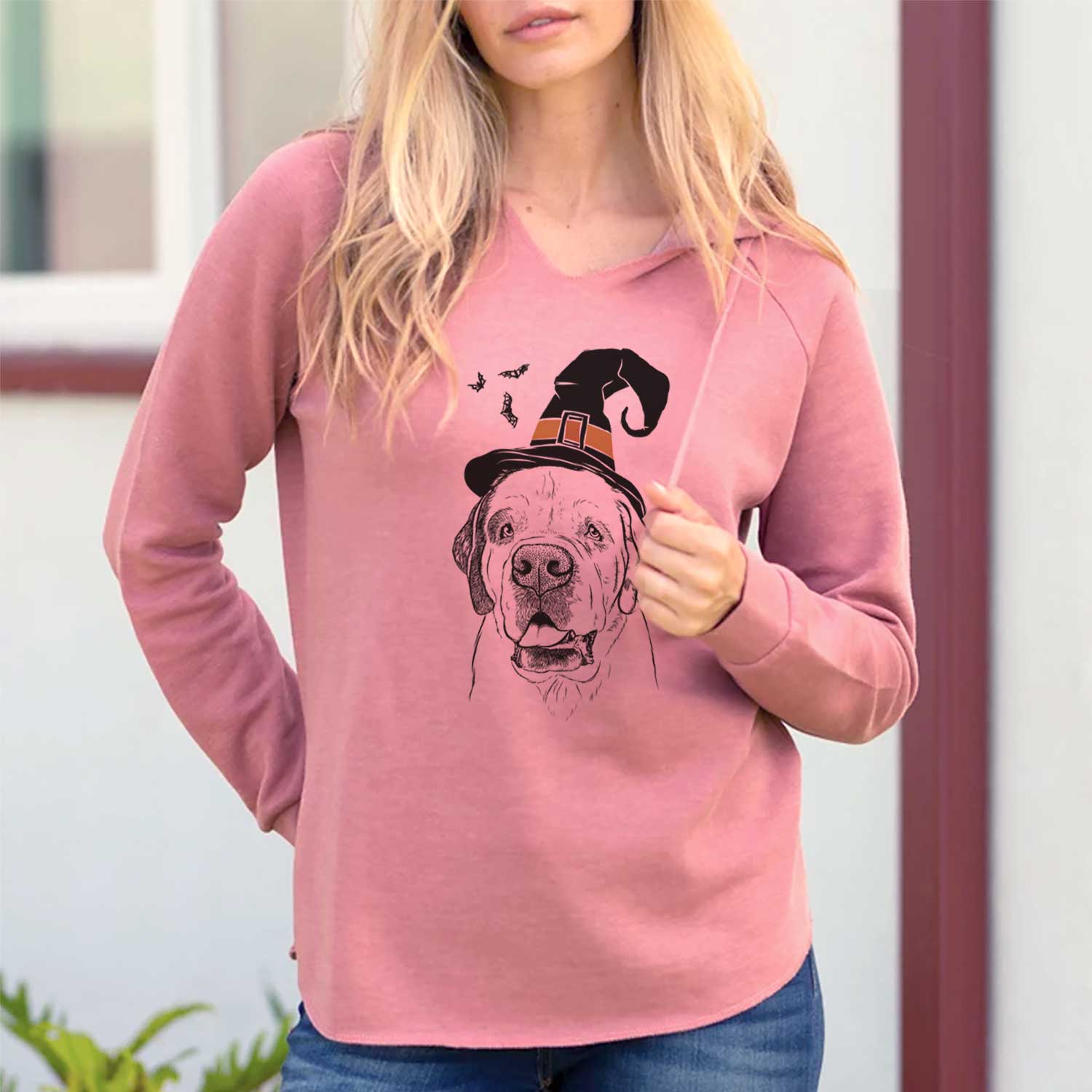 Witch Wendy the Saint Bernard - Cali Wave Hooded Sweatshirt