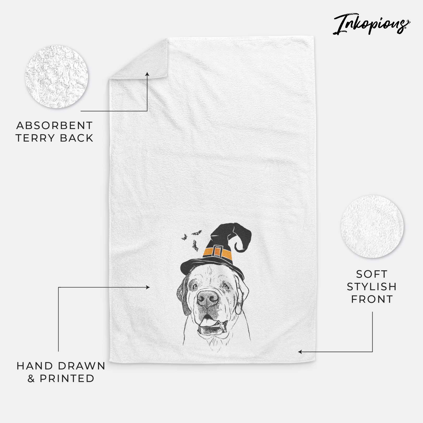 Wendy the Saint Bernard Decorative Hand Towel