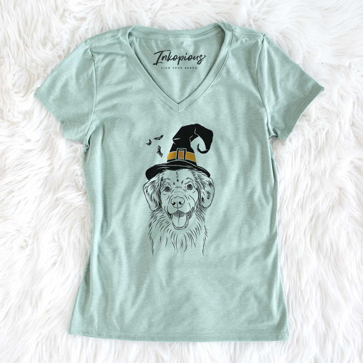 Witch Weston the Nova Scotia Duck Tolling Retriever - Women's V-neck Shirt