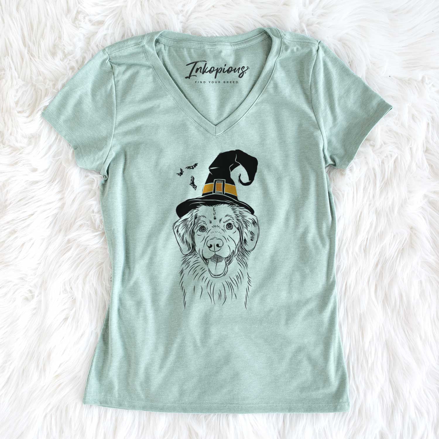 Witch Weston the Nova Scotia Duck Tolling Retriever - Women's V-neck Shirt