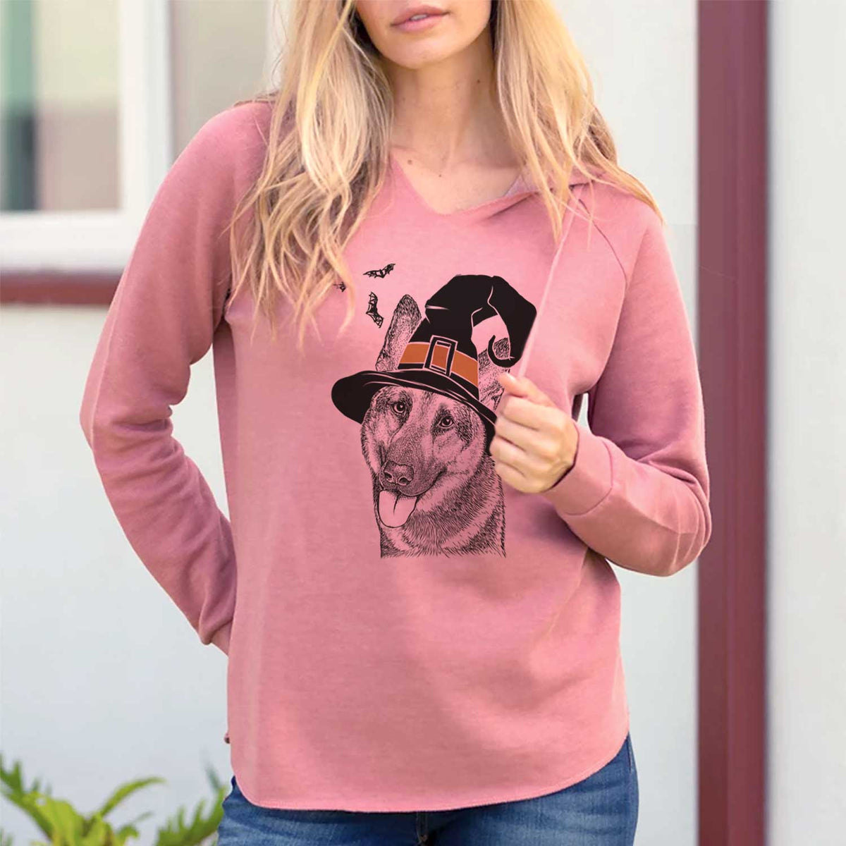 Witch Whitaker the German Shepherd - Cali Wave Hooded Sweatshirt