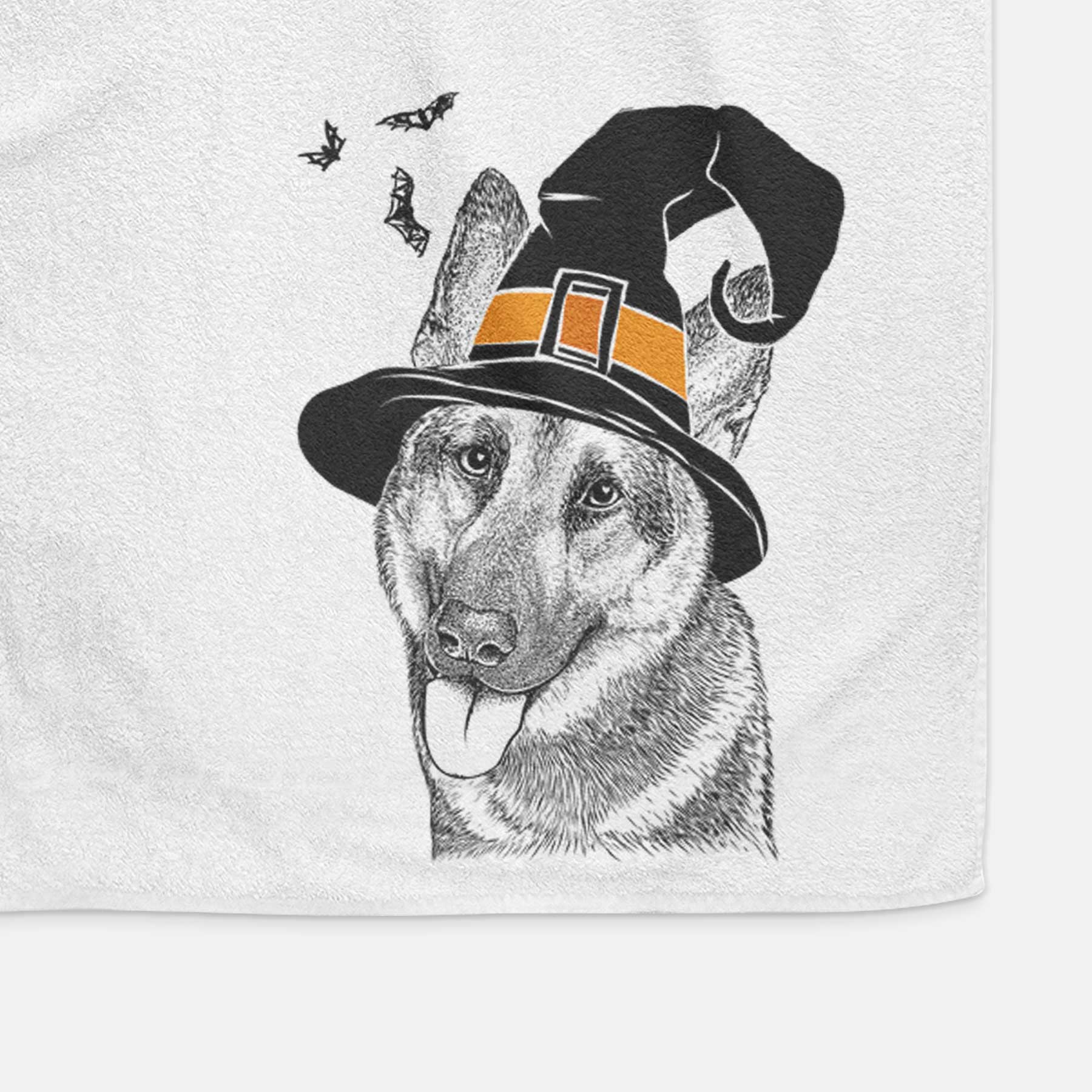 Whitaker the German Shepherd Decorative Hand Towel