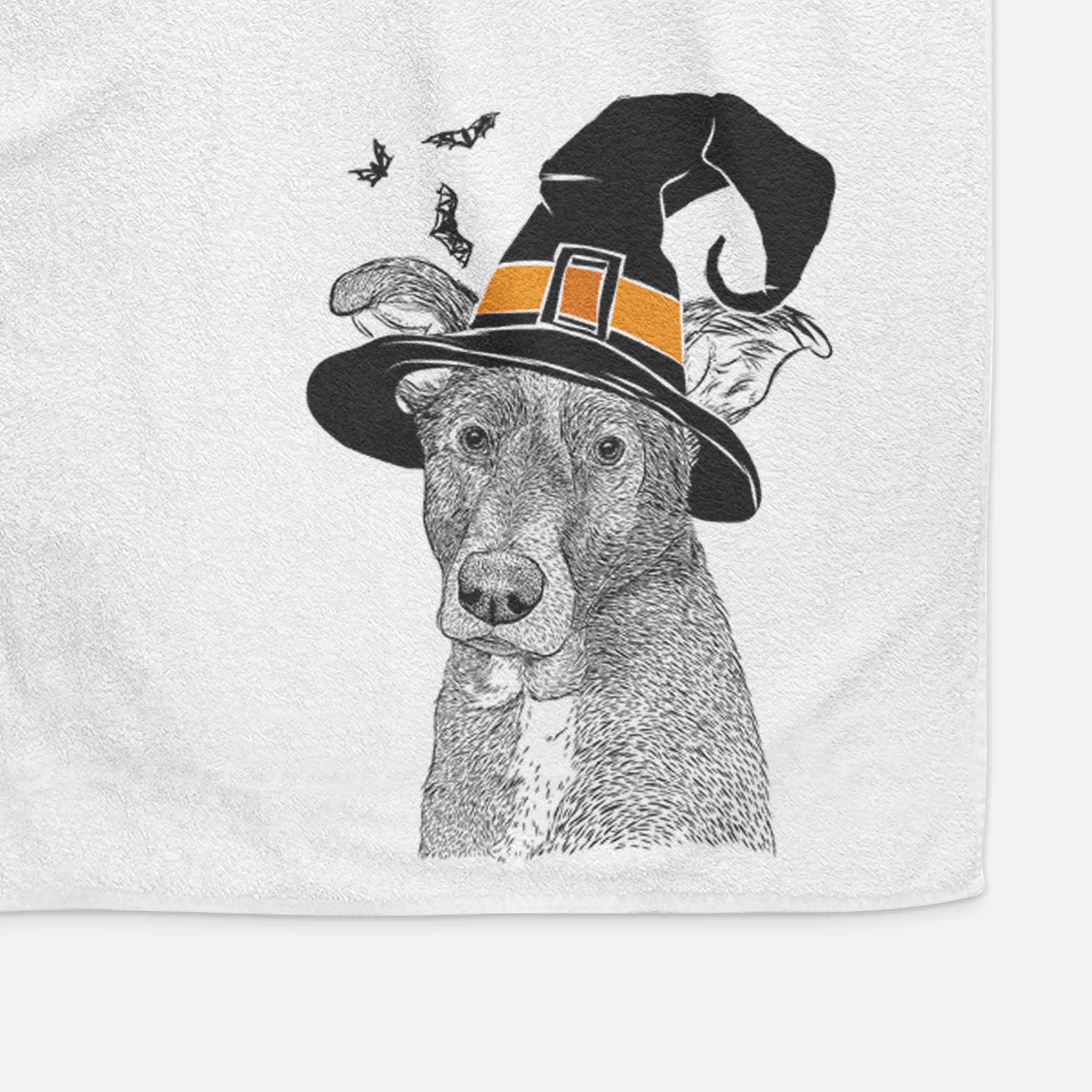 Wilbur the Shepherd Mix Decorative Hand Towel