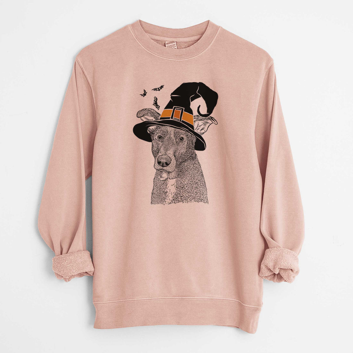 Witch Wilbur the Shepherd Mix - Unisex Pigment Dyed Crew Sweatshirt