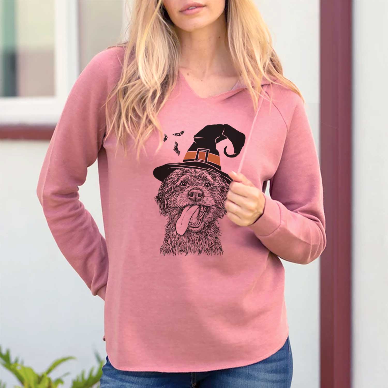 Witch Winnie the Mini Aussiedoodle - Cali Wave Hooded Sweatshirt