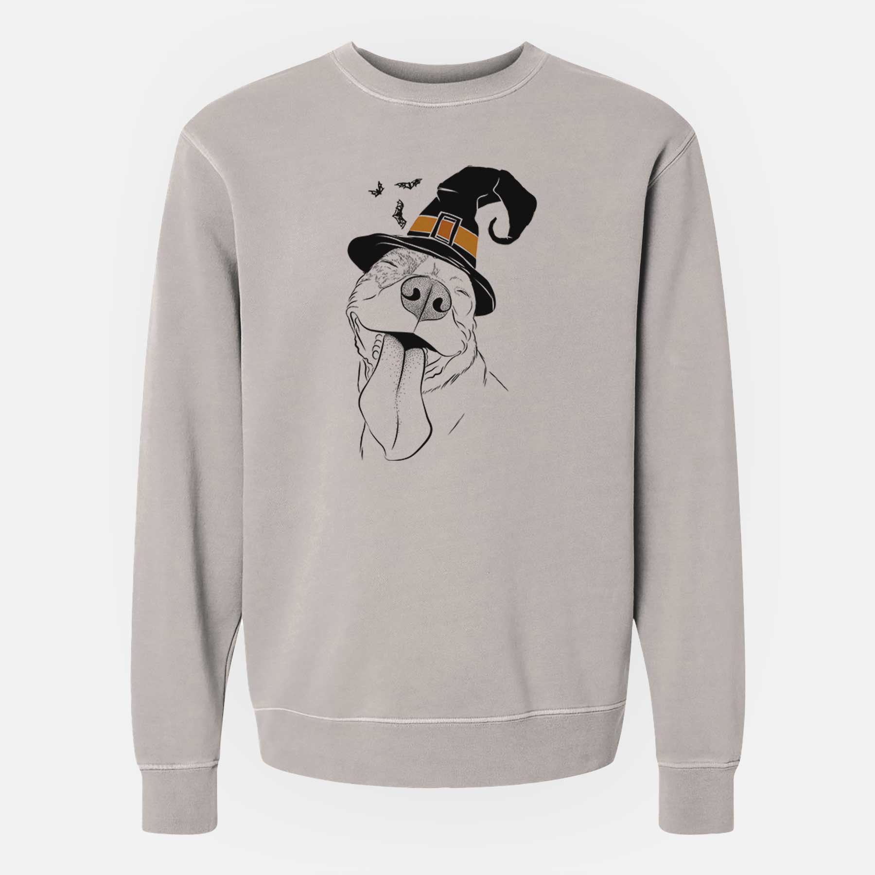 Witch Xena the American Staffordshire Terrier - Unisex Pigment Dyed Crew Sweatshirt