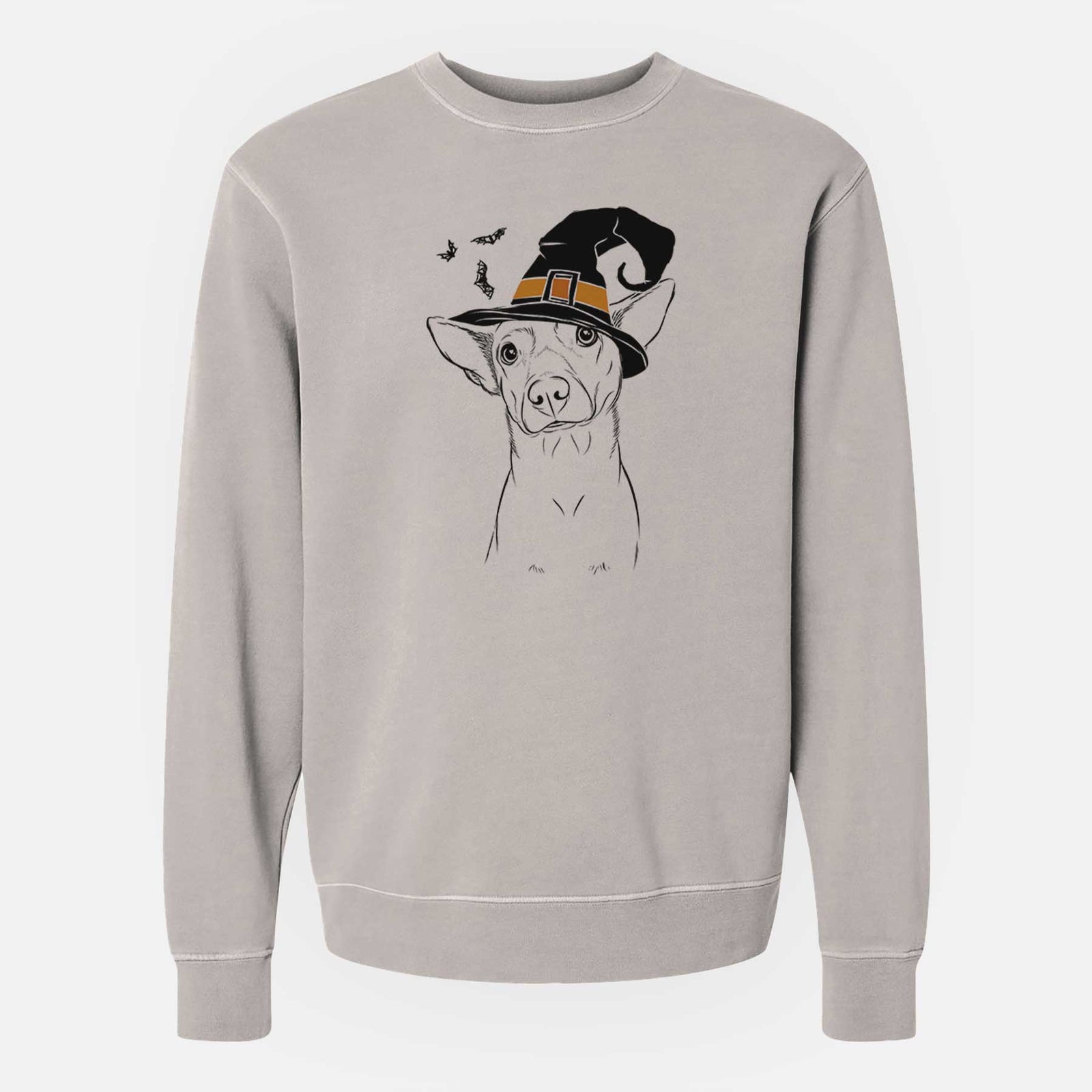 Witch Yogi the Mixed Breed - Unisex Pigment Dyed Crew Sweatshirt