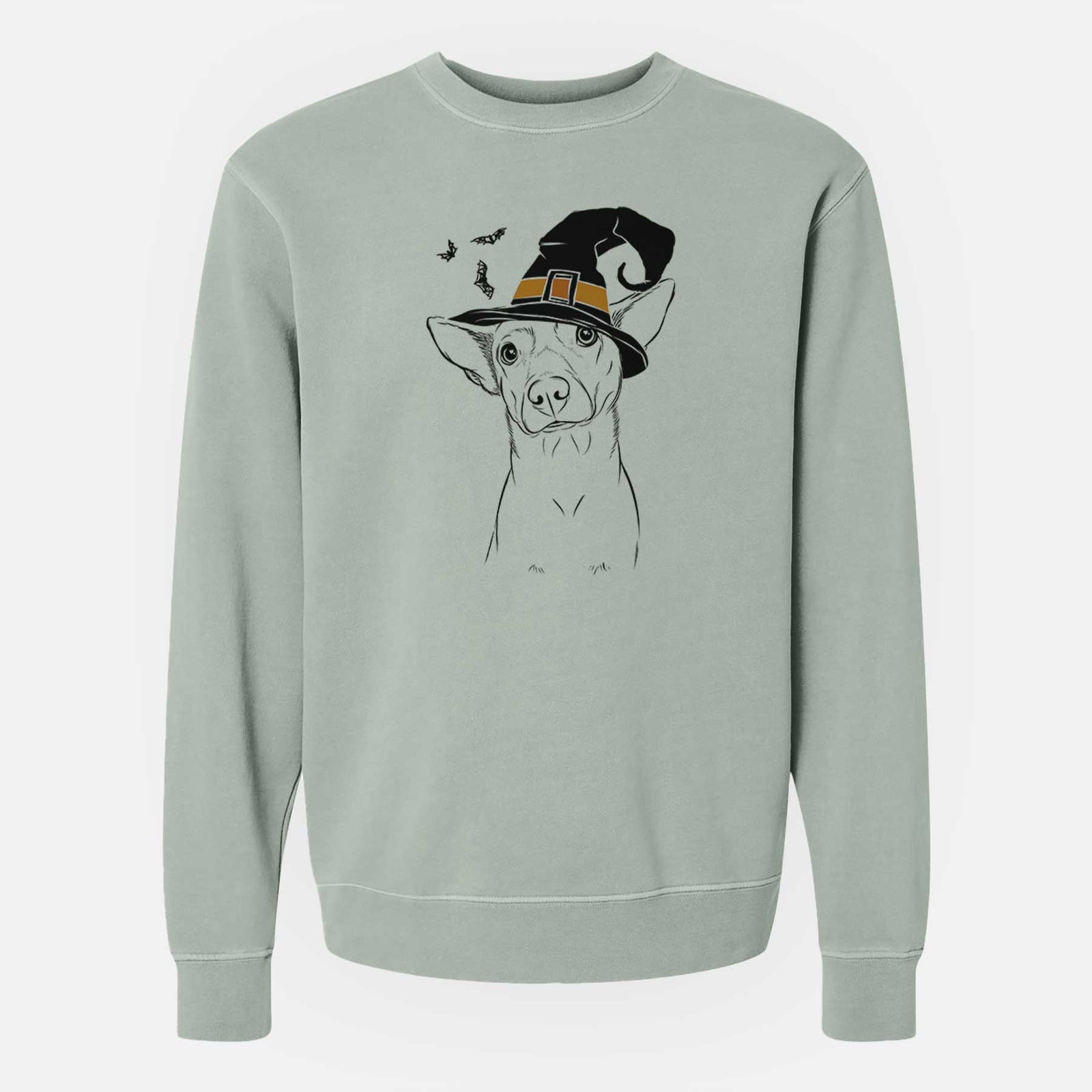 Witch Yogi the Mixed Breed - Unisex Pigment Dyed Crew Sweatshirt