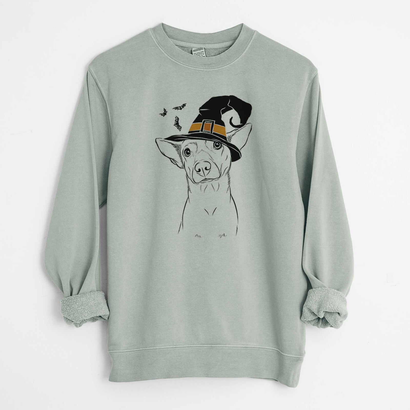 Witch Yogi the Mixed Breed - Unisex Pigment Dyed Crew Sweatshirt