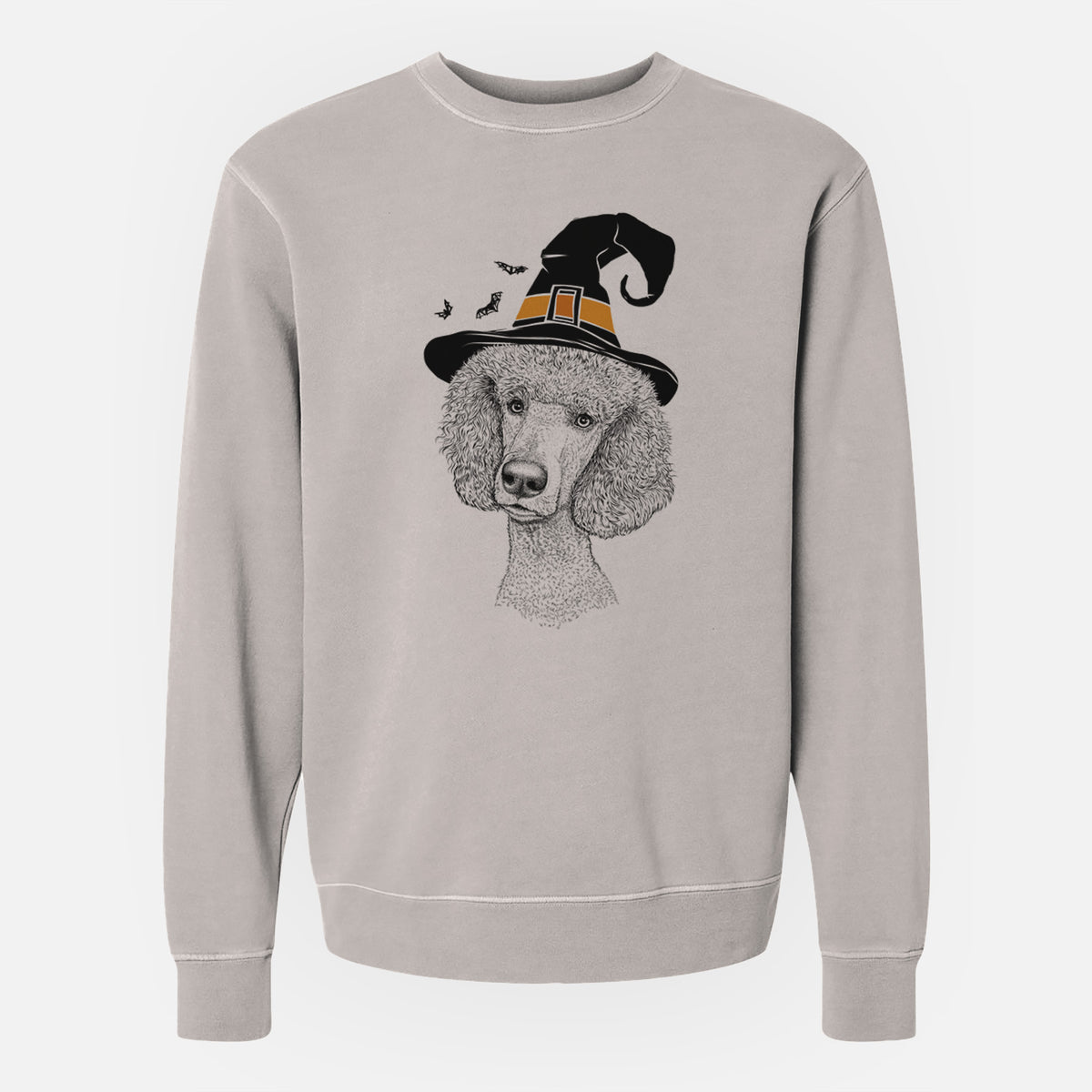 Witch Yuki the Poodle - Unisex Pigment Dyed Crew Sweatshirt