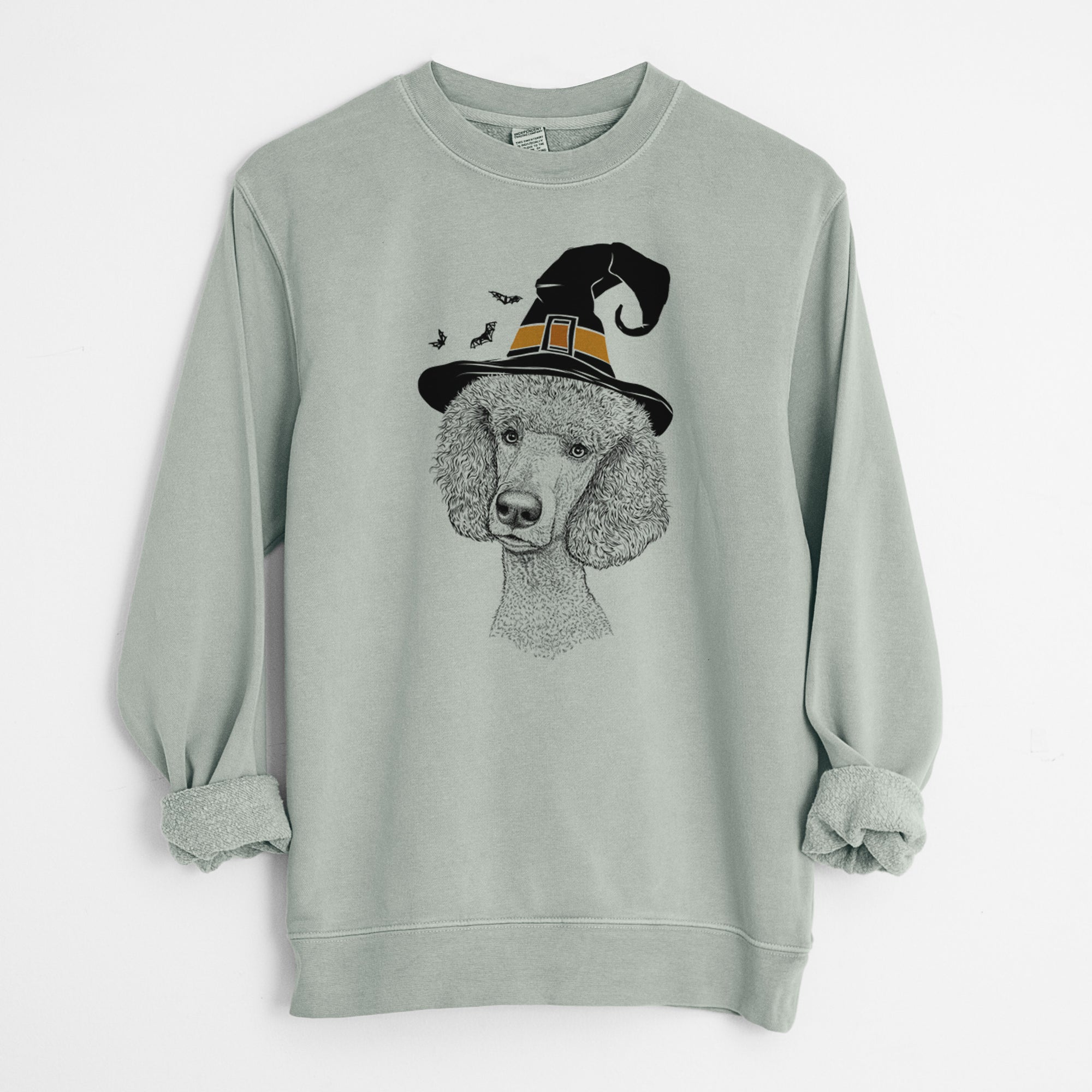 Witch Yuki the Poodle - Unisex Pigment Dyed Crew Sweatshirt