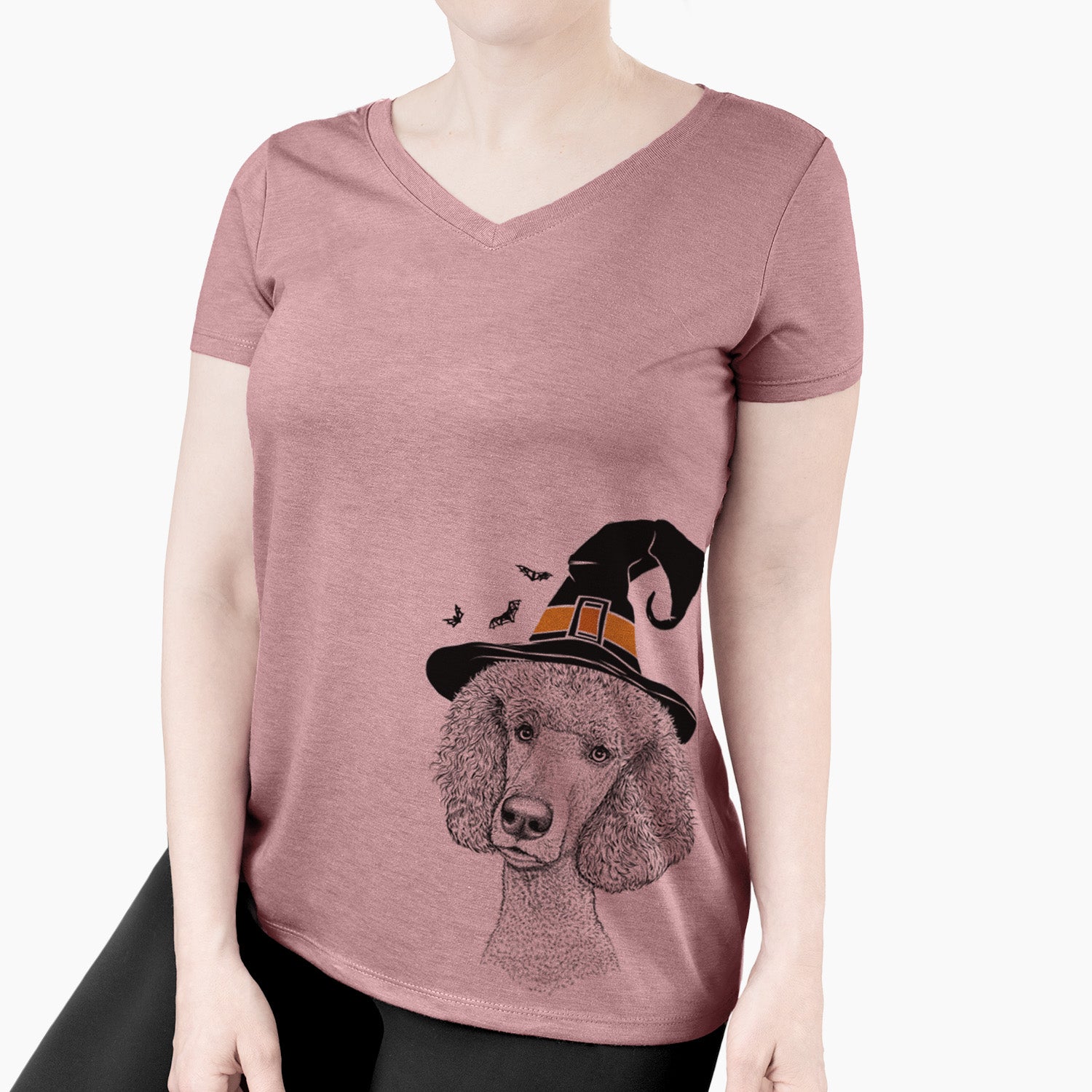 Witch Yuki the Poodle - Women's Perfect V-neck Shirt